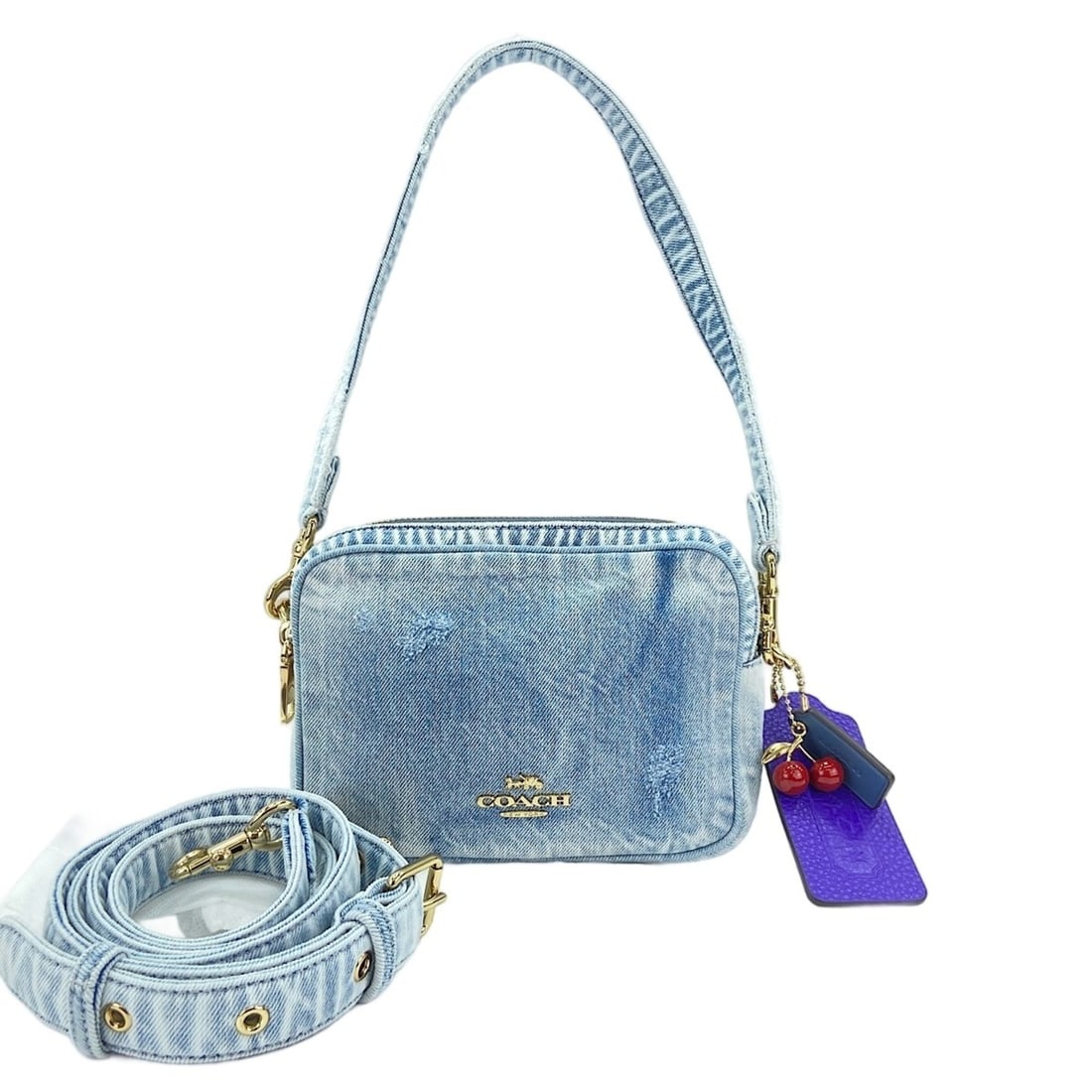 Coach Mini Carry 2-Way Shoulder Bag, Blue: --- Catalog ---Category: SizeSize (HxWxD): 13cm x 18.5cm x 7.5cm / 5.11'' x 7.28'' x 2.95''Category: DesignType: Shoulder bagColor: BlueGender: Women,MenCategory: GeneralBrand: CoachCountry of Origin: