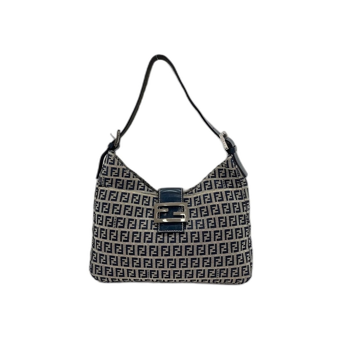 Fendi Mamma Bucket Shoulder Bag, Navy: --- Catalog ---Category: SizeSize (HxWxD): 17cm x 28cm x 3cm / 6.69'' x 11.02'' x 1.18''Category: DesignType: Shoulder bagColor: NavyGender: WomenCategory: GeneralBrand: FendiCountry of Origin: Italy-