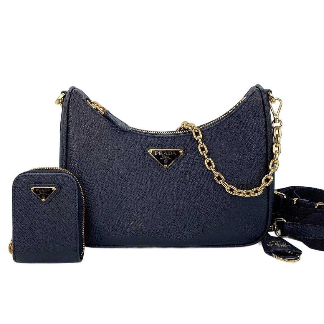 Prada PRADA 2-way shoulder bag, black (1 of 12)