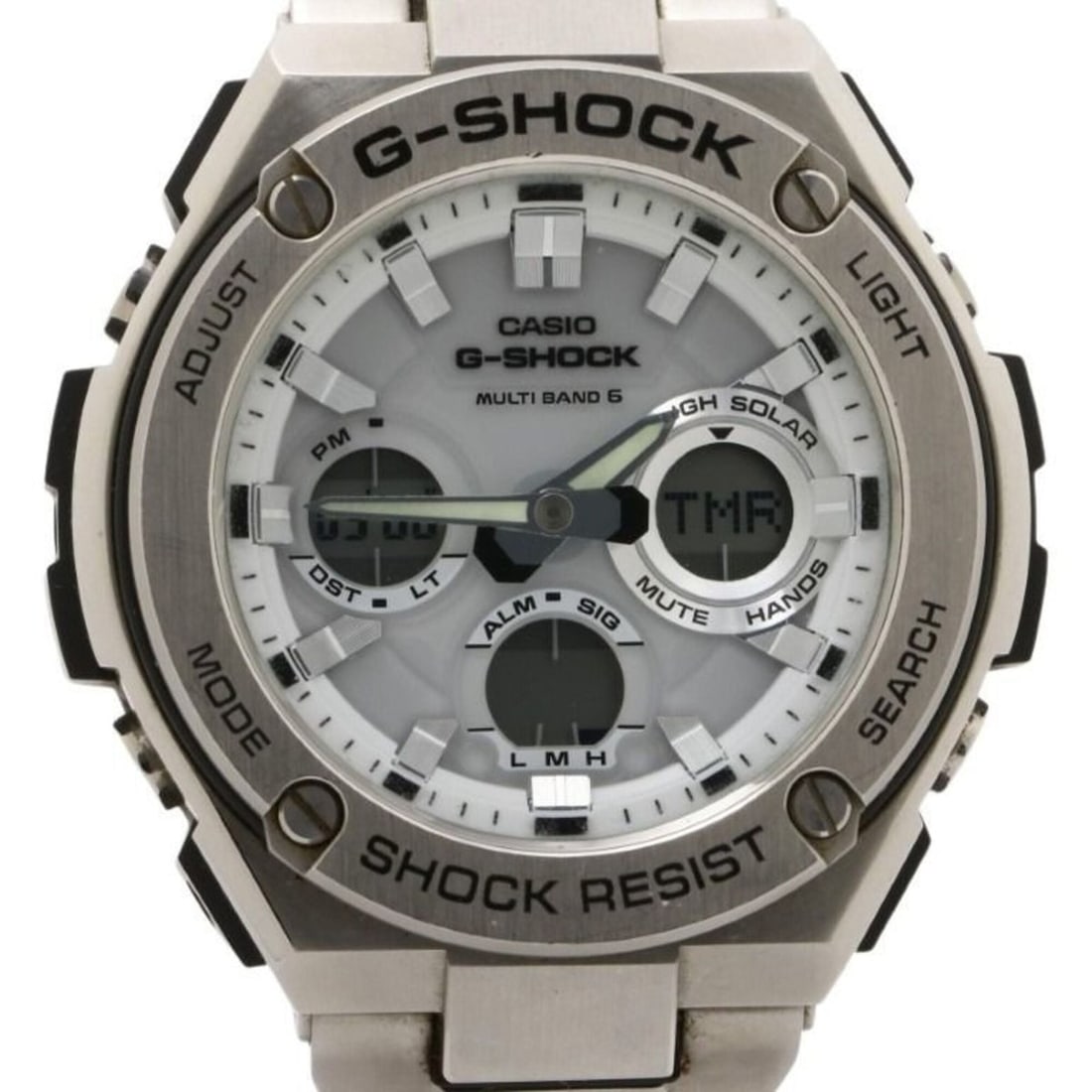 CASIO G-SHOCK G-STEEL GST-W100 Series GST-W110D-7AJF White Silver Resin/Stainless Steel Men's Watch: --- Catalog ---Category: SizeWrist Size: 18cm / 7.08''Case Diameter: 52.4mm / 2.06''Category: DesignType: WristwatchGender: MenColor (Dial): WhiteMaterial (Band): Stainless steelMaterial (Case): Plast