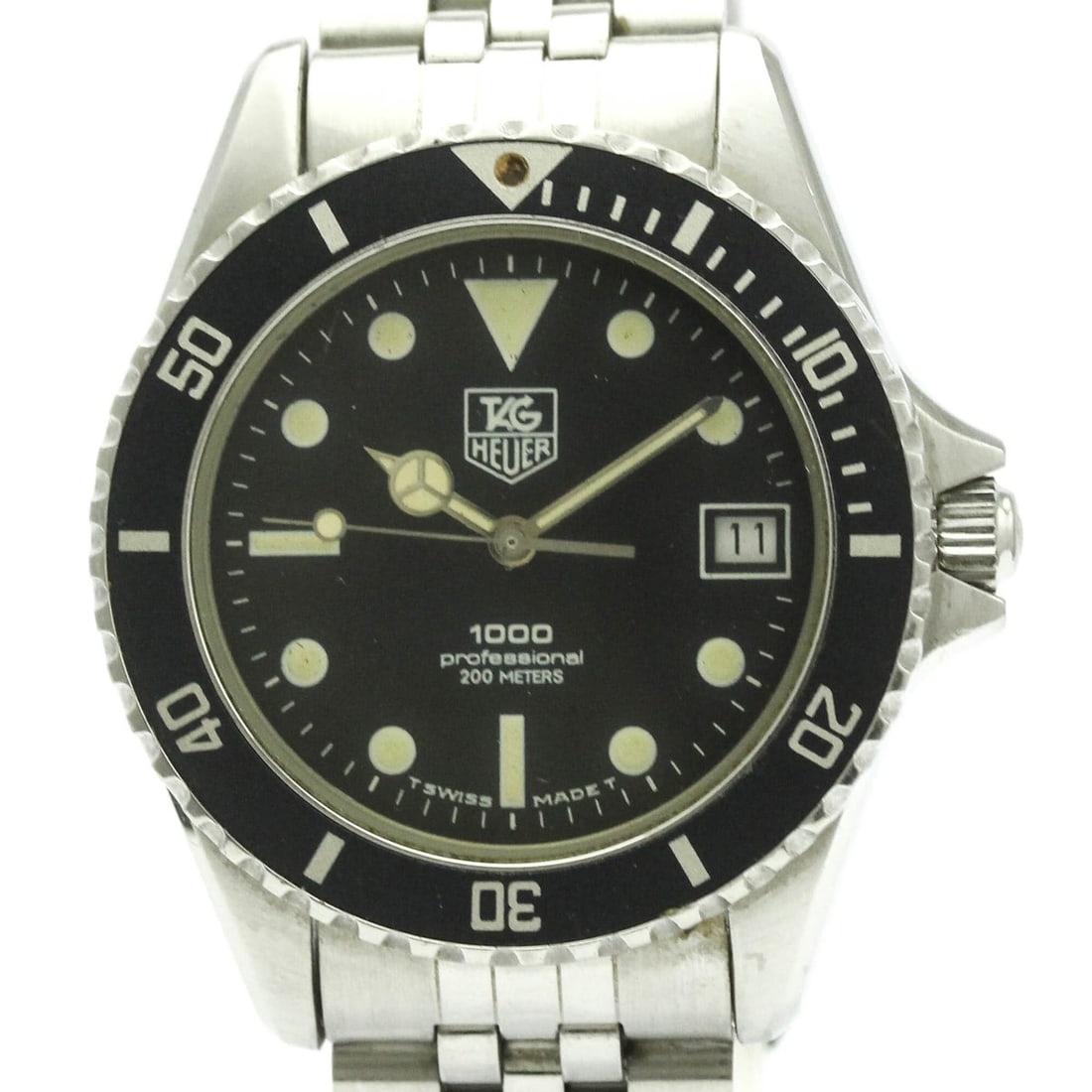 TAG HEUER 1000 Stainless Steel Quartz Mens Watch 980.013: --- Catalog ---Category: SizeCase Diameter: 37mm / 1.46''Category: DesignType: WristwatchStyle: SportGender: MenColor (Dial): BlackMaterial (Band): Stainless steelMaterial (Case): Stainless steelCateg