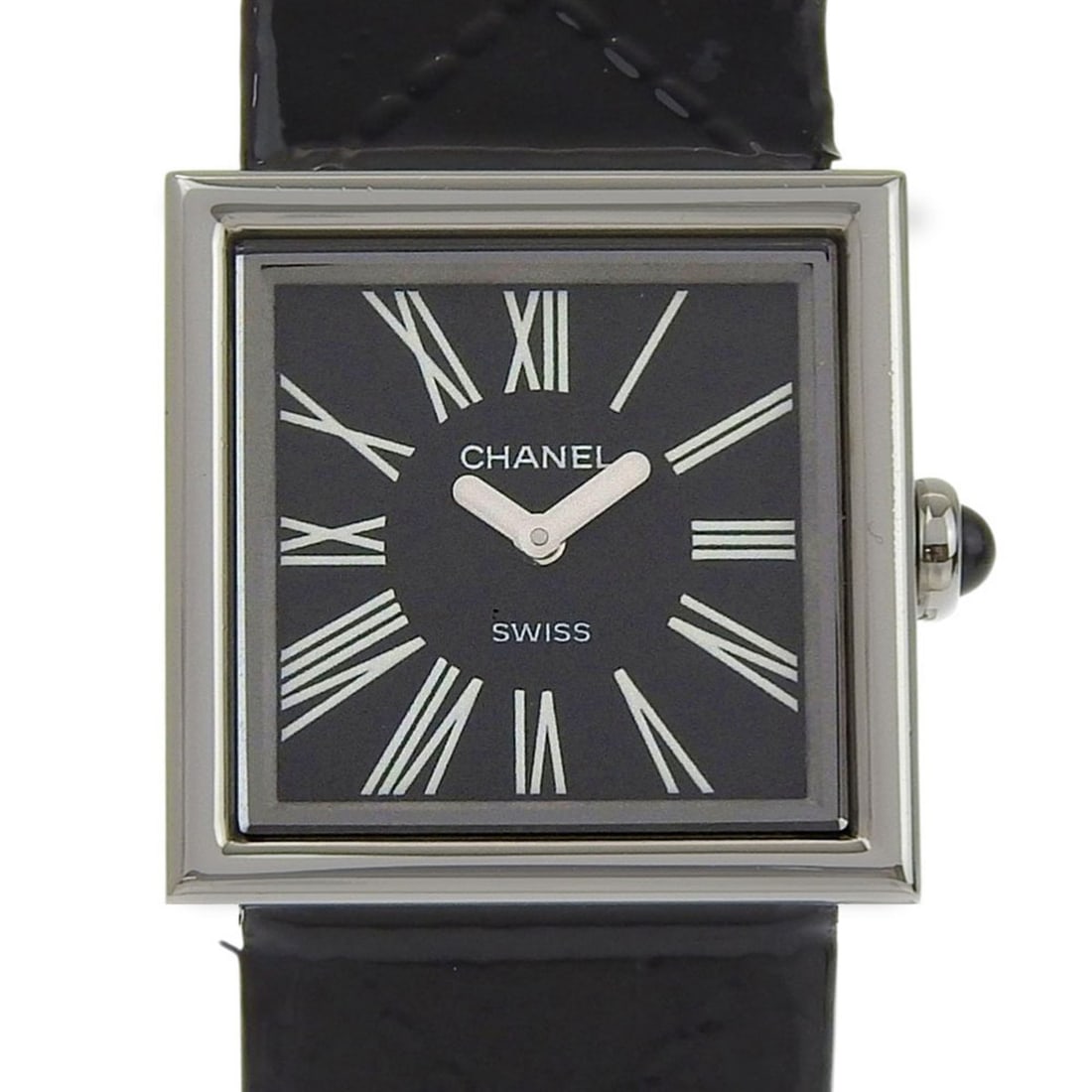 Chanel Mademoiselle H0525 Black Dial Stainless Steel/Enamel Leather Quartz 23mm Women's Watch: --- Catalog ---Category: SizeWrist Size: 16cm / 6.29''Case Diameter: 23mm / 0.91''Category: DesignType: WristwatchGender: WomenColor (Dial): BlackMaterial (Band): LeatherMaterial (Case): Stainless ste