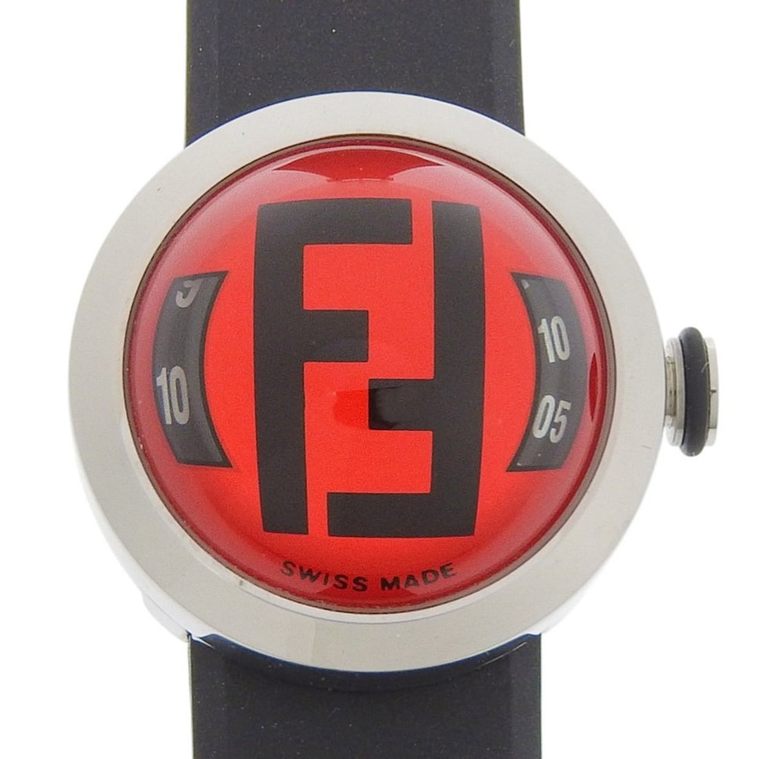 Fendi FENDI Bousla 8010L Red Dial Stainless Steel/Rubber Quartz Battery Approx. 27mm Women's Watch: --- Catalog ---Category: SizeWrist Size: 15cm / 5.9''Case Diameter: 27mm / 1.06''Category: DesignType: WristwatchGender: WomenColor (Dial): Red colorMaterial (Band): Rubber, Stainless steelMaterial (C