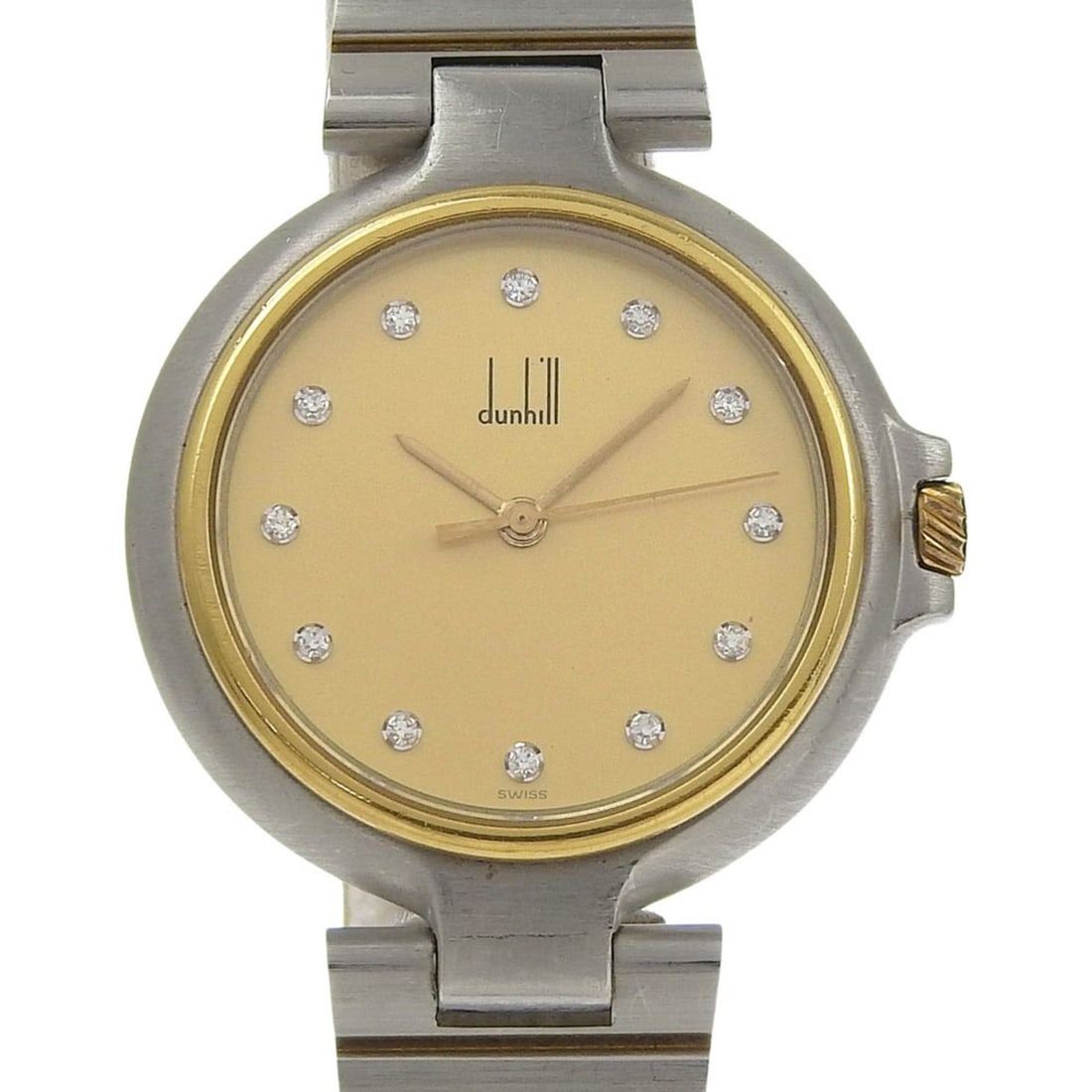 Dunhill 12P Watch, Stainless Steel, Quartz, Analog Display, Ivory Dial, 12P, Unisex: --- Catalog ---Category: SizeWrist Size: 18.5cm / 7.28''Case Diameter: 32mm / 1.26''Category: DesignType: WristwatchGender: Women,MenColor (Dial): IvoryMaterial (Band): Stainless steelMaterial (Case):
