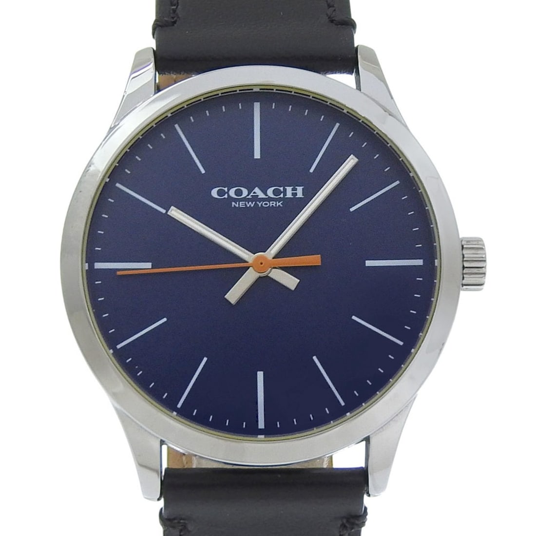 Coach watch CA.118.112.1640, stainless steel, quartz, analog display, blue dial, men's.: --- Catalog ---Category: SizeWrist Size: 15cm - 21cm / 5.9'' - 8.26''Case Diameter: 40mm / 1.57''Category: DesignType: WristwatchGender: MenColor (Dial): BlueMaterial (Case): Stainless steelCategory: 