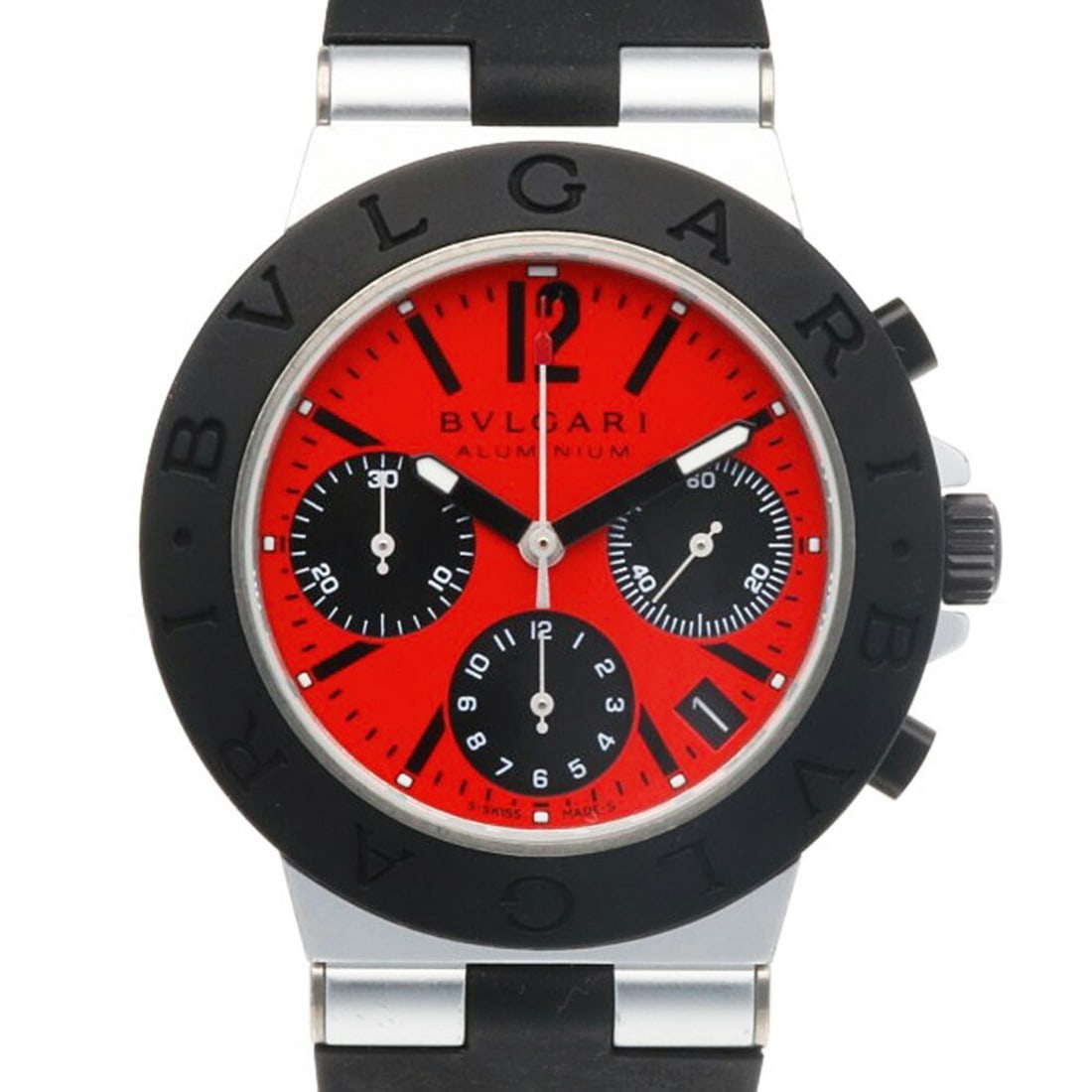 BVLGARI Aluminium Watch AC38TA Automatic Men's Overhauled: --- Catalog ---Category: SizeWrist Size: 14cm - 19cm / 5.51'' - 7.48''Category: DesignType: WristwatchGender: MenMaterial (Case): AluminumCategory: GeneralBrand: BvlgariCategory: MovementMovement: Sel
