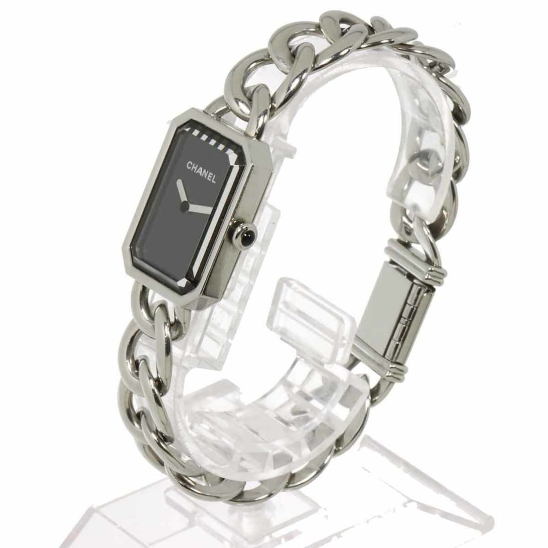 Chanel Premiere H3250 Women's Watch, Black Quartz Watch: --- Catalog ---Category: SizeWrist Size: 19cm / 7.48''Case Diameter: 20mm / 0.79''Category: DesignType: WristwatchGender: WomenColor (Dial): BlackMaterial (Band): Stainless steelMaterial (Case): Stain