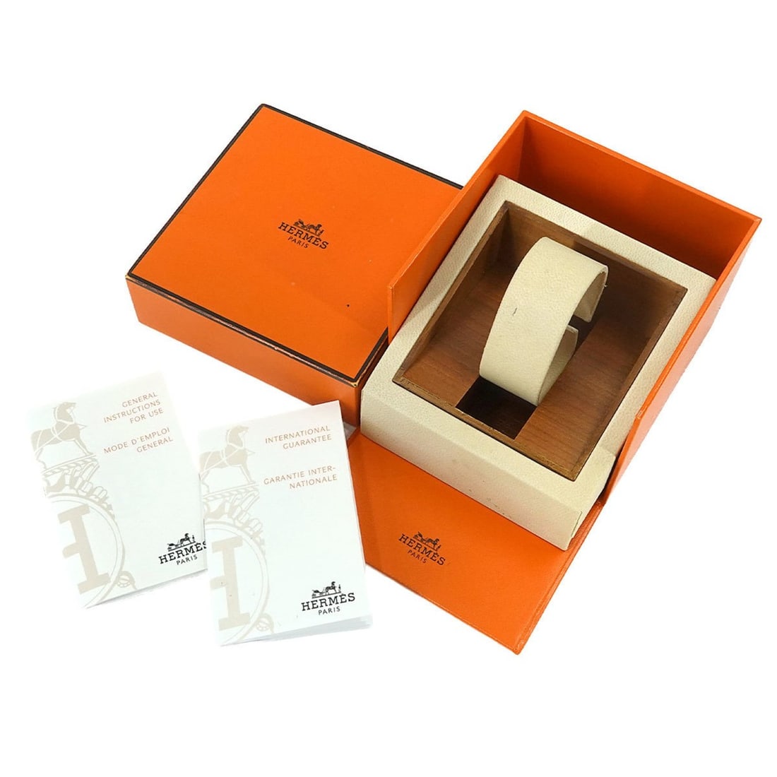 Hermes H-Watch HH1 210 Women's Watch Silver Quartz H (1 of 6)