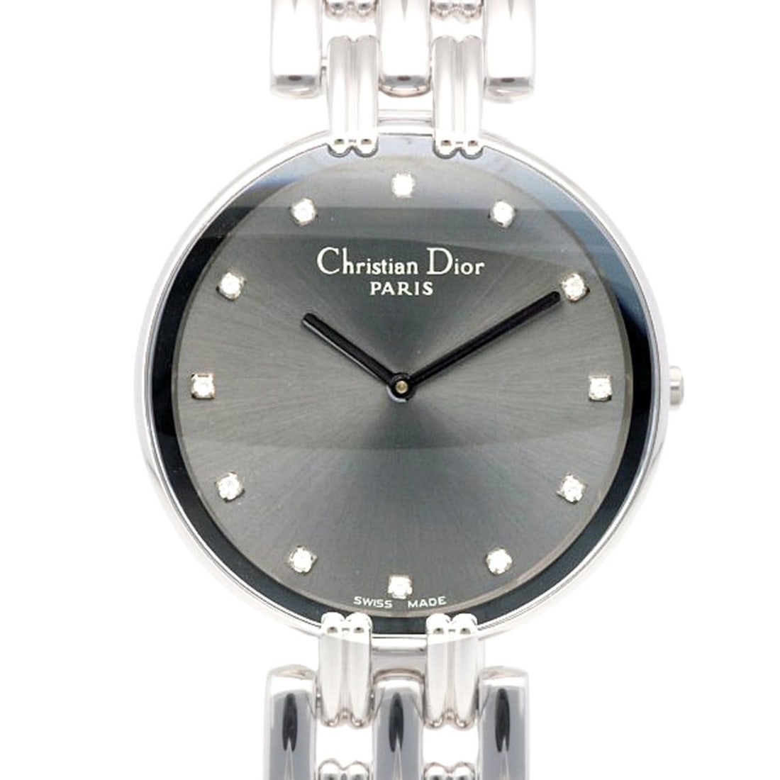 Dior Baghira Wristwatch, Stainless Steel D47-120 Quartz, Polished, Ladies',Used, Slightly Imperfect,: --- Catalog ---Category: SizeWrist Size: 19cm / 7.48''Case Diameter: 32mm / 1.26''Category: DesignType: WristwatchGender: Men,WomenMaterial (Band): Stainless steelMaterial (Case): Stainless steelCateg
