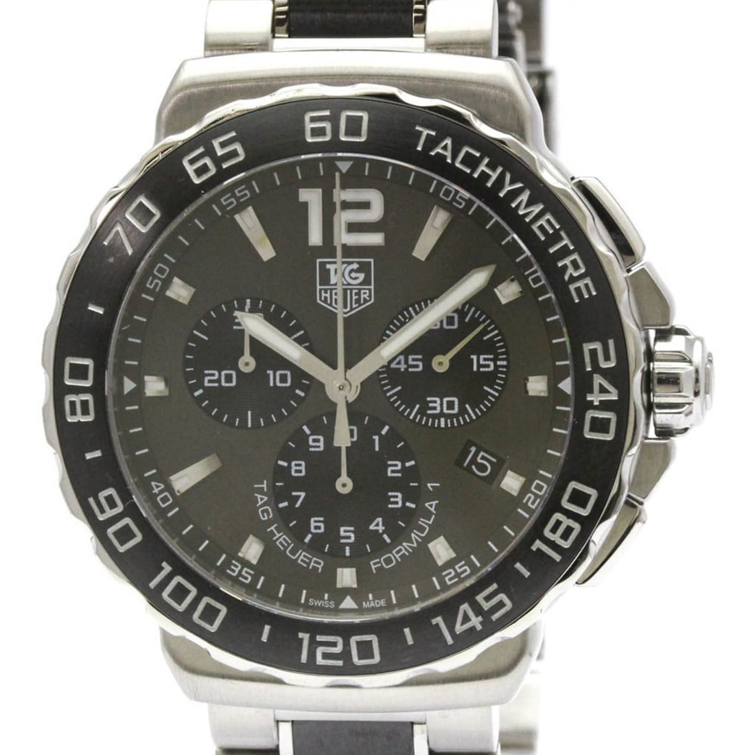 TAG HEUER Formula 1 Chronograph Steel Quartz Watch CAU1115 Polished (1 of 9)