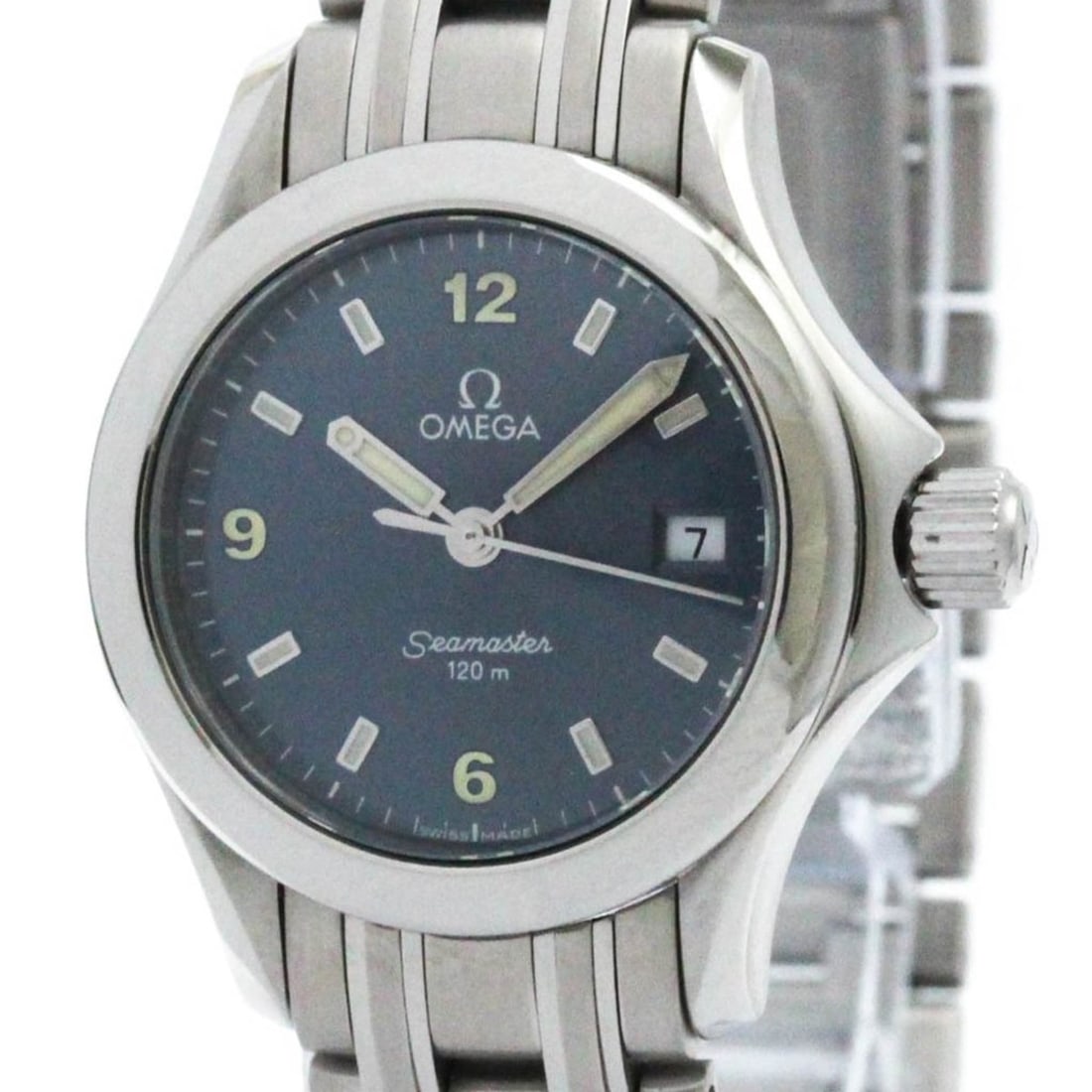 Omega Seamaster Quartz Stainless Steel Women's Sport 2581.83: --- Catalog ---Category: SizeCase Diameter: 26mm / 1.02''Category: DesignType: WristwatchStyle: SportGender: WomenColor (Dial): BlueMaterial (Band): Stainless steelMaterial (Case): Stainless steelCate