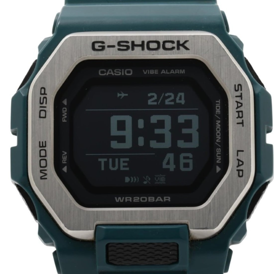 CASIO G-SHOCK GLIDE GBX100 Series Black Green Resin/Stainless Steel Men's Digital Watch: --- Catalog ---Category: SizeWrist Size: 22cm / 8.66''Case Diameter: 46mm / 1.81''Category: DesignType: WristwatchGender: MenColor (Dial): BlackMaterial (Case): Stainless steelCategory: GeneralMPN: GB