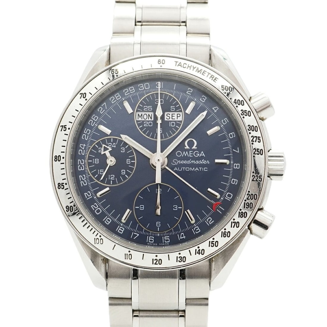 Omega Speedmaster 3523.80 Navy Dial Men's Watch: --- Catalog ---Category: SizeWrist Size: 19.5cm / 7.67''Case Diameter: 39mm / 1.54''Category: DesignType: WristwatchGender: MenColor (Dial): NavyMaterial (Band): Stainless steelCategory: GeneralMPN: 3