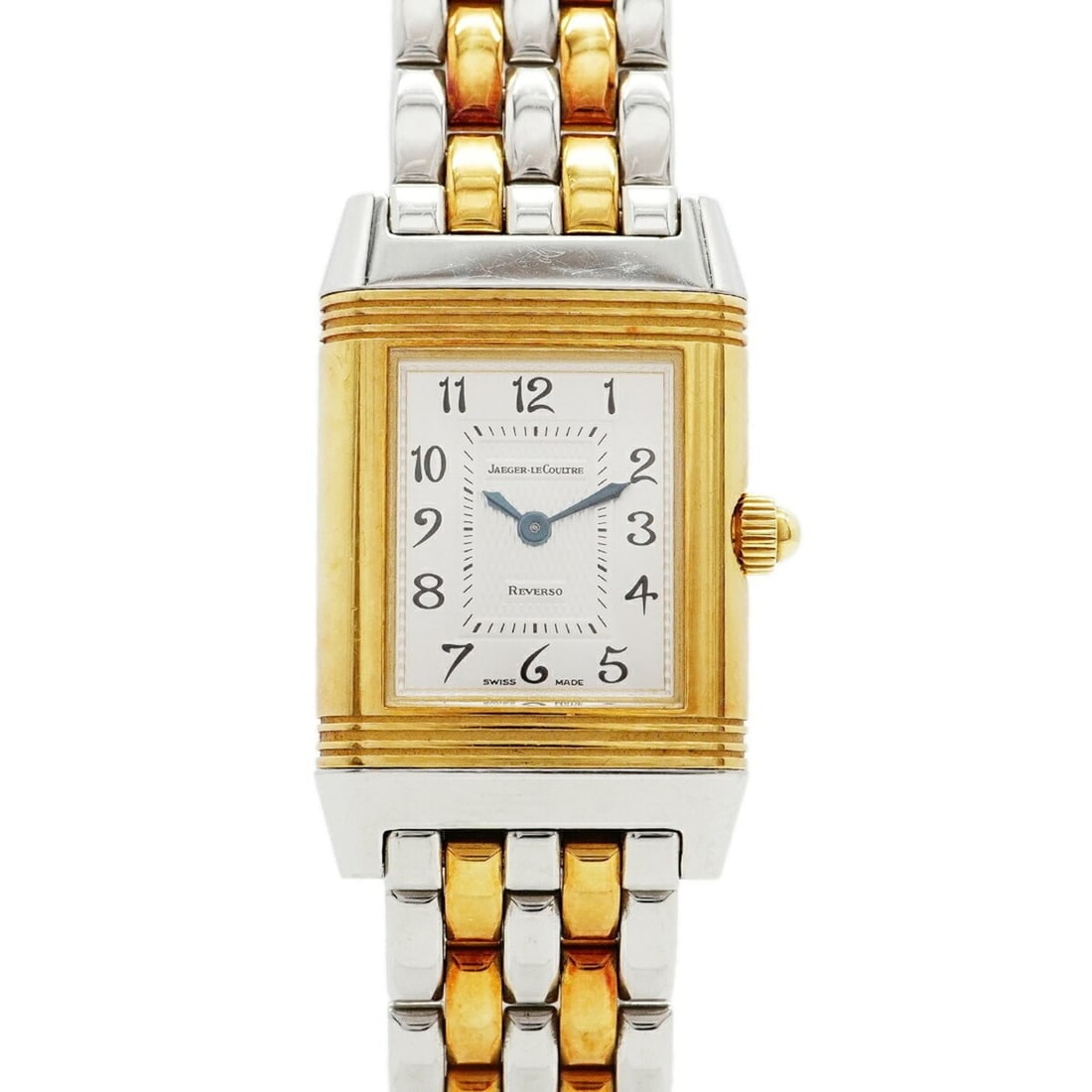 Jaeger-LeCoultre Reverso Duetto 266.5.44 Silver Dial Women's Watch: --- Catalog ---Category: SizeWrist Size: 15cm / 5.9''Case Diameter: 20.7mm / 0.81''Category: DesignType: WristwatchGender: WomenColor (Dial): SilverMaterial (Band): Stainless steel, Yellow goldCategor