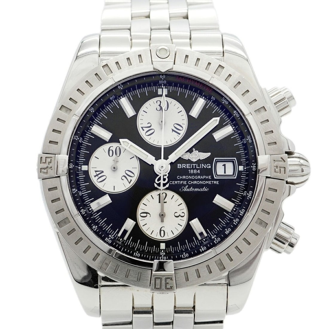 Breitling Chronomat Evolution A13356 Black Dial Men's Watch (1 of 10)