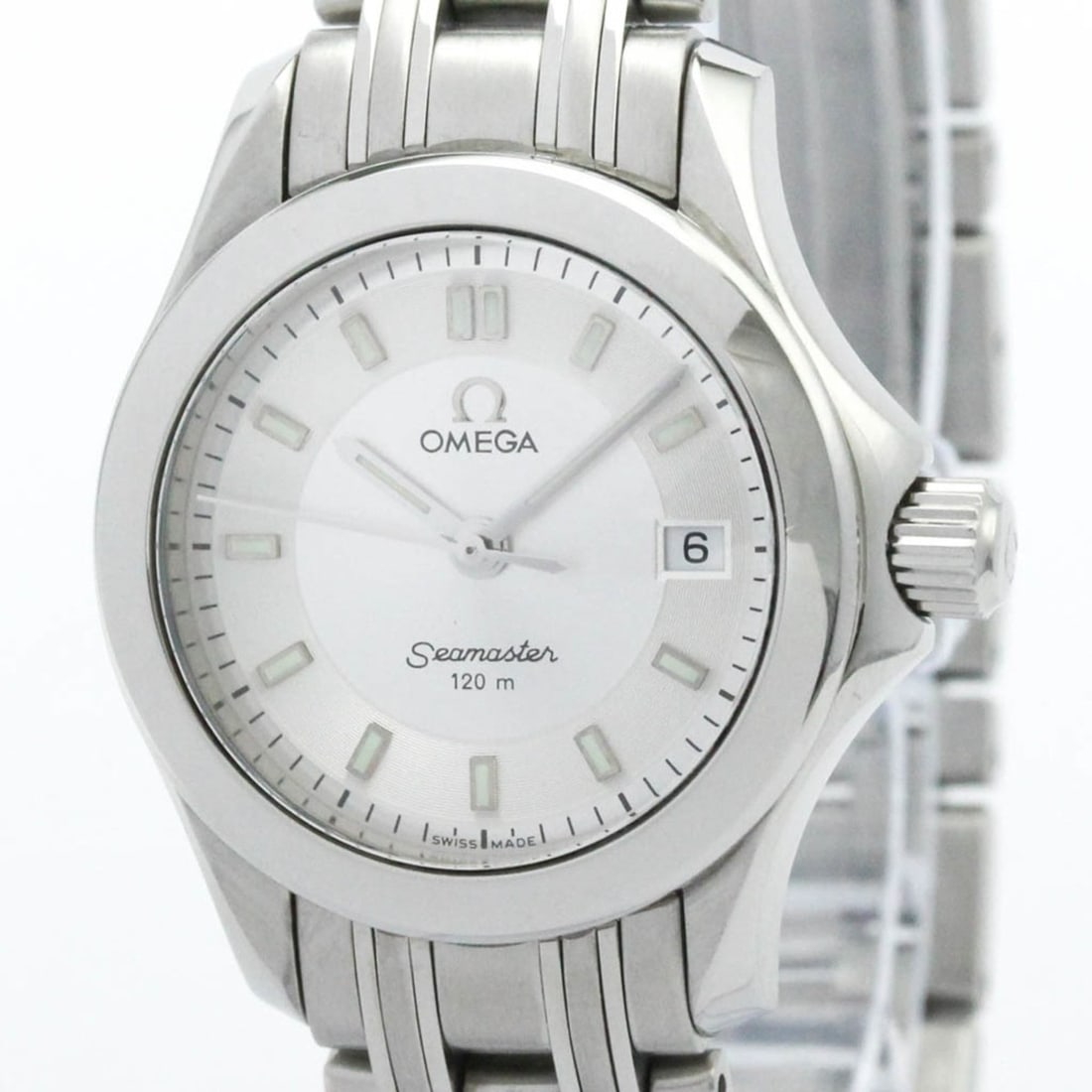 OMEGA Seamaster 120M Steel Quartz Ladies Watch 2581.32 Polished: --- Catalog ---Category: SizeCase Diameter: 26mm / 1.02''Category: DesignType: WristwatchStyle: SportGender: WomenColor (Dial): SilverMaterial (Band): Stainless steelMaterial (Case): Stainless steelCa