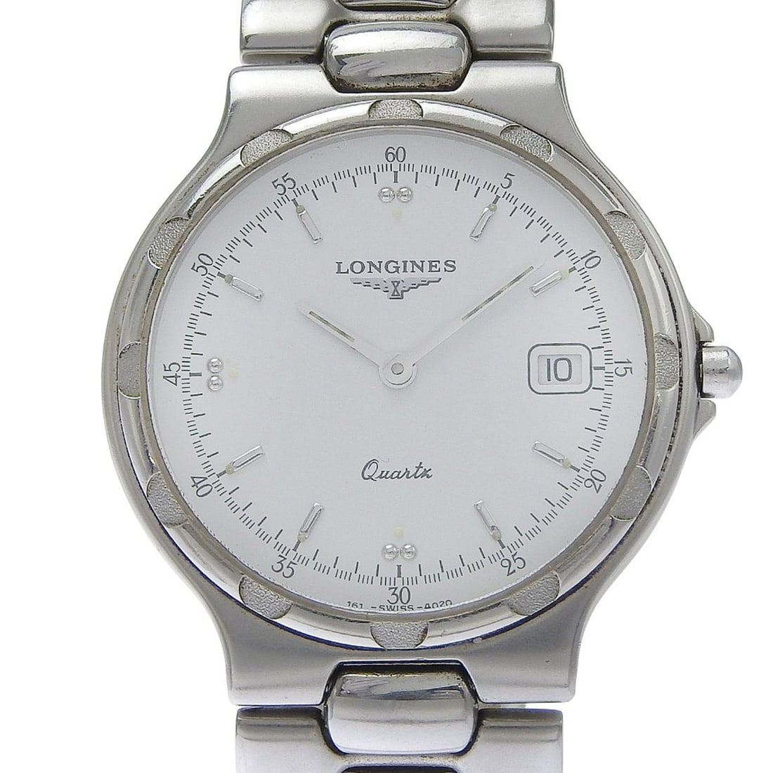 Longines Conquest Watch L1.614.4 Stainless Steel Quartz Analog White Dial Men's: --- Catalog ---Category: SizeWrist Size: 18cm / 7.08''Case Diameter: 33.5mm / 1.32''Category: DesignType: WristwatchGender: MenColor (Dial): WhiteMaterial (Band): Stainless steelMaterial (Case): Stain