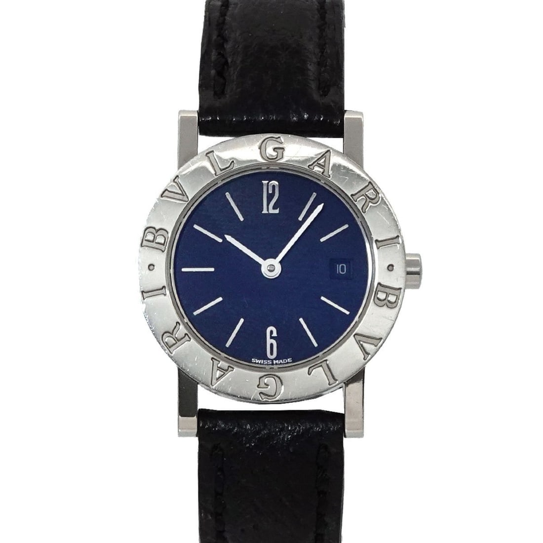 BVLGARI BB26SLD Women's Watch Date Black Quartz: --- Catalog ---Category: SizeWrist Size: 13cm - 16cm / 5.11'' - 6.29''Case Diameter: 26mm / 1.02''Category: DesignType: WristwatchGender: WomenColor (Dial): BlackMaterial (Band): Leather, Stainless st