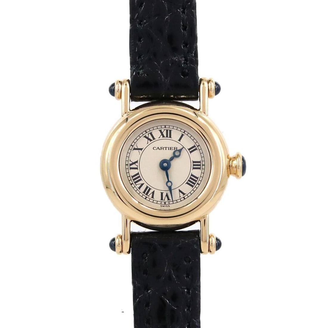Cartier Mini Diabolo YG W1511556 Quartz Watch: --- Catalog ---Category: SizeCase Diameter: 21mm / 0.83''Category: DesignType: WristwatchGender: WomenDisplay: AnalogColor (Dial): SilverMaterial (Case): Yellow goldCategory: GeneralMPN: