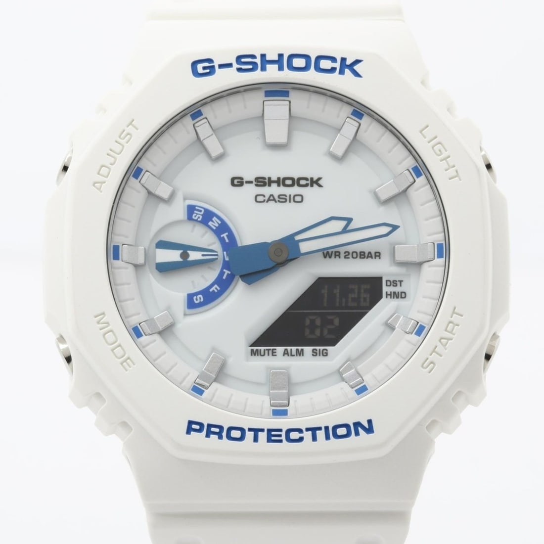 CASIO GSHOCK ANALOG DIGITAL 2100 Series GA2100HDS7A1JF Men's Watch, White, Carbon Fiber/Resin: --- Catalog ---Category: SizeWrist Size: 21.5cm / 8.46''Case Diameter: 45.4mm / 1.79''Category: DesignType: WristwatchGender: MenColor (Dial): WhiteMaterial (Case): CarbonCategory: GeneralMPN: GA-2100