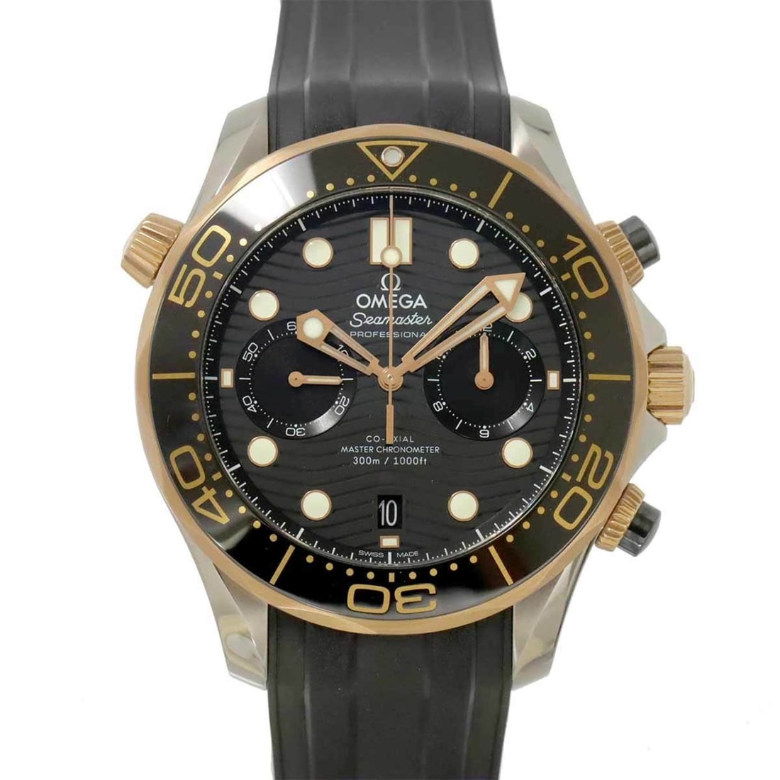 OMEGA Seamaster Diver 300 Co-Axial Master Chronometer Two-tone 210 22 44 51 01 001 Men's Watch with: --- Catalog ---Category: SizeWrist Size: 15.5cm - 21cm / 6.1'' - 8.26''Case Diameter: 44mm / 1.73''Case Thickness: 17mm / 0.67''Category: DesignType: WristwatchColor: Black, Pink goldGender: MenDispla