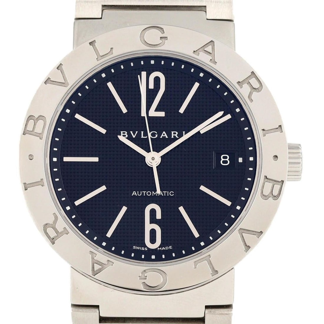 Bvlgari BB38SSAUTO BB38BSSD AT SS Automatic Watch: --- Catalog ---Category: SizeWrist Size: 19.5cm / 7.67''Case Diameter: 38mm / 1.5''Category: DesignType: WristwatchGender: MenColor (Dial): BlackMaterial (Band): Stainless steelMaterial (Case): Stainl