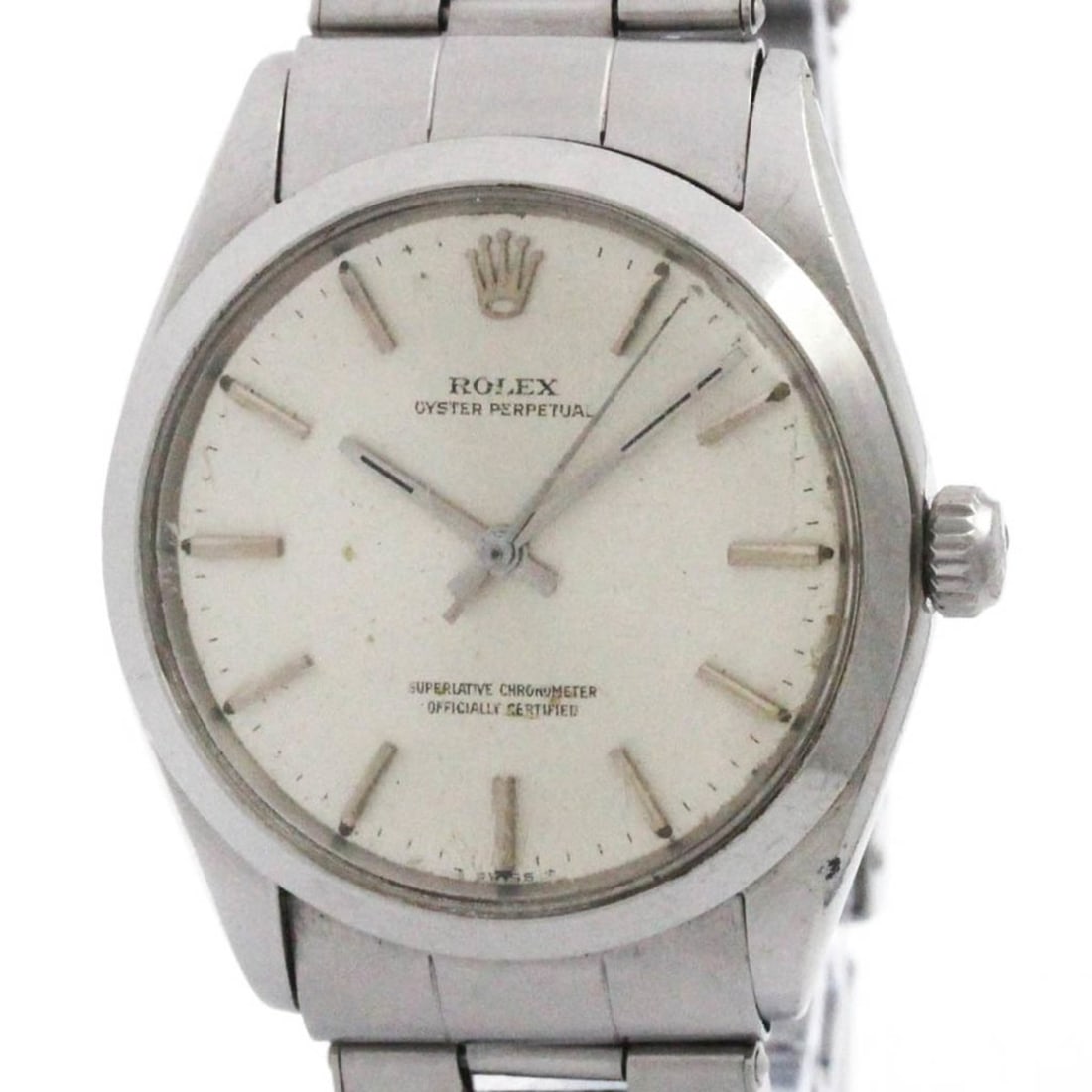 ROLEX Oyster Perpetual 1002 Steel Automatic Mens Watch Vintage (1 of 10)