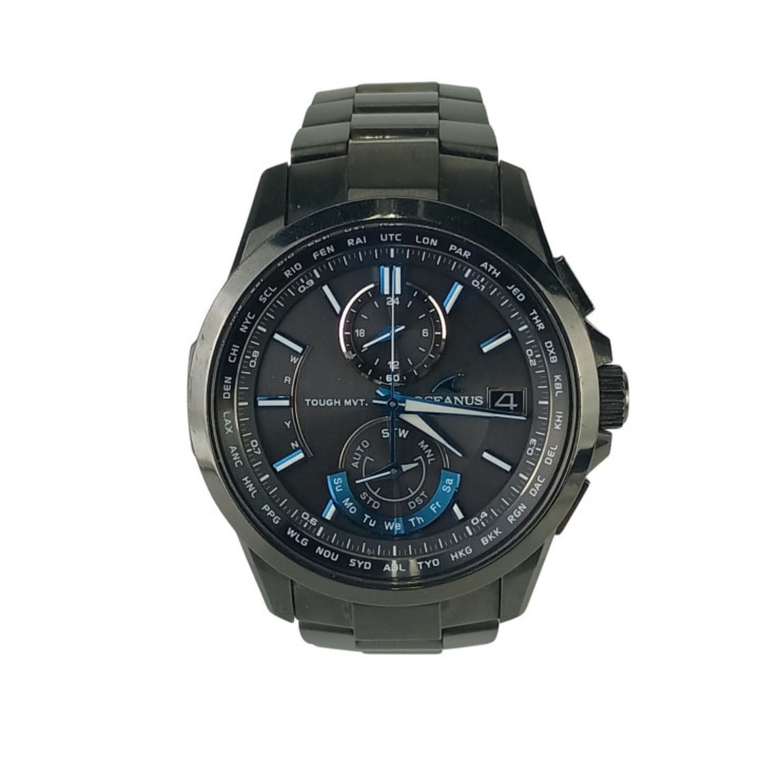 CASIO Oceanus OCWT2500B1AJF Men's Analog Watch with Black Dial and Titanium: --- Catalog ---Category: SizeWrist Size: 17.5cm / 6.88''Case Diameter: 40.6mm / 1.6''Category: DesignType: WristwatchGender: MenDisplay: AnalogColor (Dial): BlackMaterial (Band): TitaniumMaterial (Cas