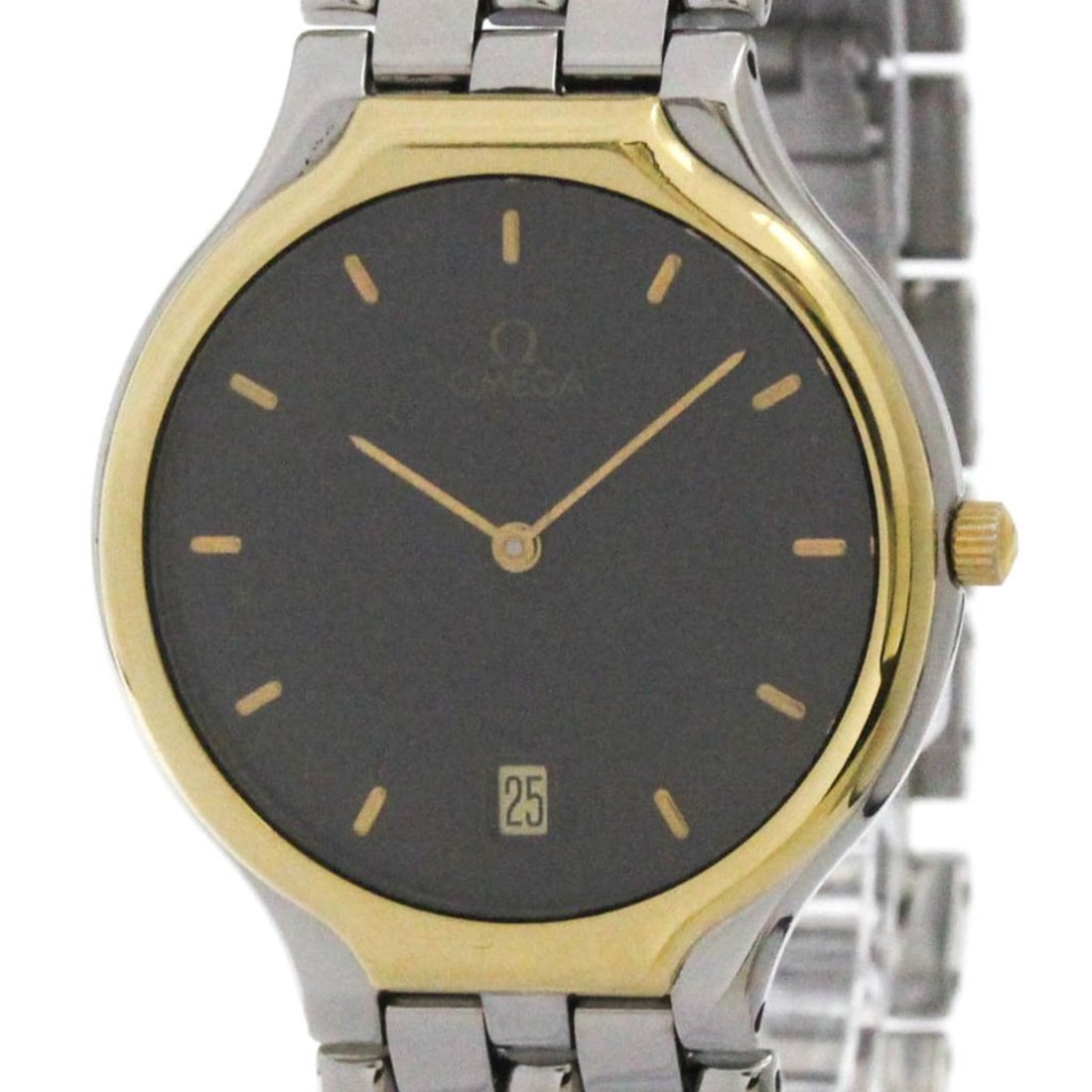 OMEGA De Ville Symbol K18 Gold Steel Quartz Mens Watch 196.0316 Polished: --- Catalog ---Category: SizeCase Diameter: 31mm / 1.22''Category: DesignType: WristwatchStyle: Dress/FormalGender: MenColor (Dial): BlackMaterial (Band): Stainless steelMaterial (Case): Stainless ste