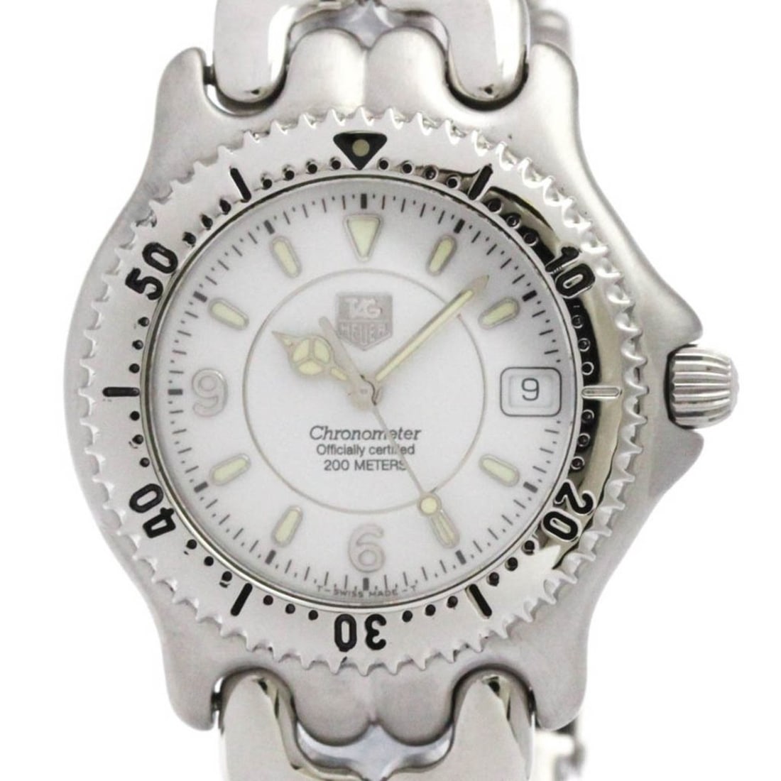 TAG HEUER Sel Chronometer 200M Automatic Mens Watch WG5113 Polished: --- Catalog ---Category: SizeCase Diameter: 39mm / 1.54''Category: DesignType: WristwatchStyle: SportGender: MenColor (Dial): WhiteMaterial (Band): Stainless steelMaterial (Case): Stainless steelCateg