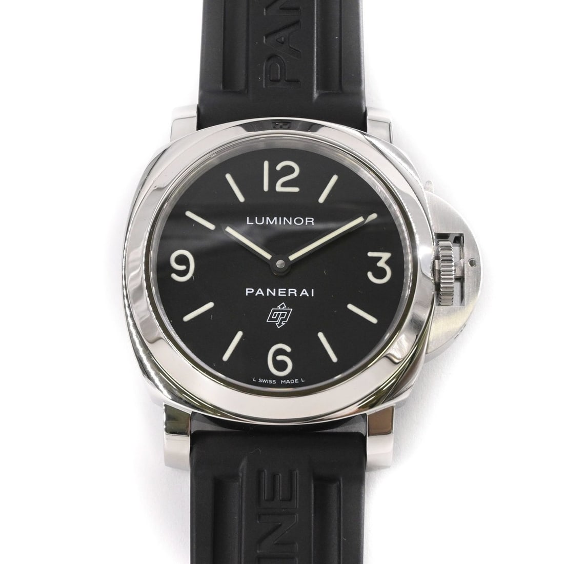 Panerai Luminor Manual Winding Men's Watch, Black Dial, PAM00000: --- Catalog ---Category: SizeWrist Size: 21cm / 8.26''Case Diameter: 44mm / 1.73''Category: DesignType: WristwatchGender: MenColor (Dial): BlackMaterial (Band): RubberCategory: GeneralMPN: PAM00000Bra