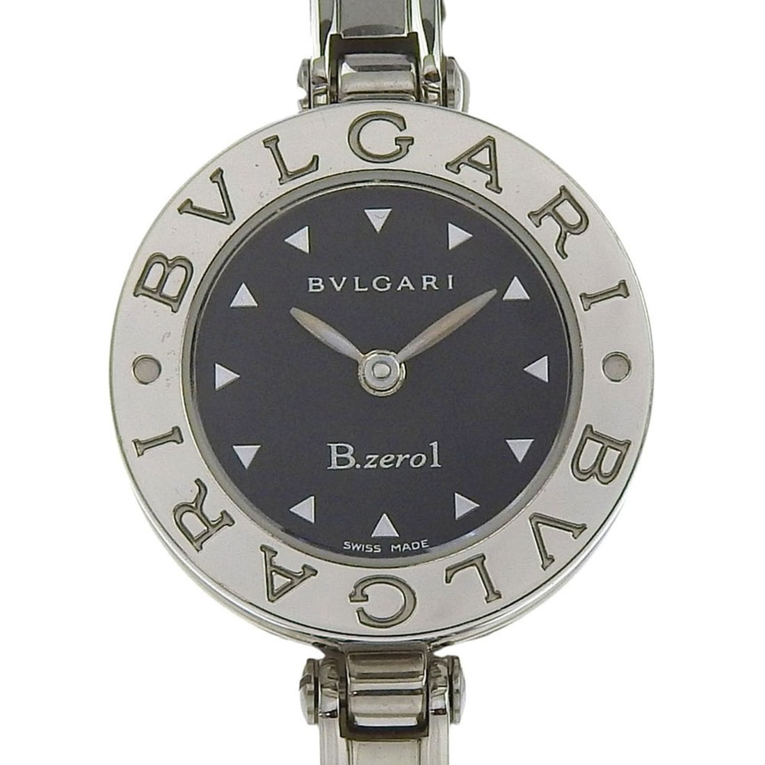 BVLGARI Bzero1 BZ22S Women's Stainless Steel Quartz Analog Display Watch with Black Dial: --- Catalog ---Category: SizeWrist Size: 14.5cm / 5.7''Case Diameter: 28mm / 1.1''Category: DesignType: WristwatchGender: WomenDisplay: AnalogColor (Dial): BlackMaterial (Band): Stainless steelMateria