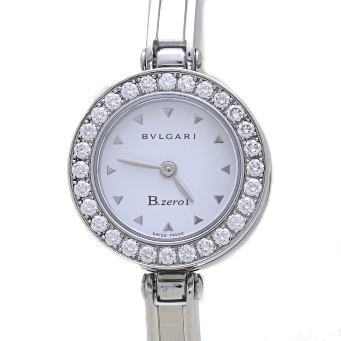 BVLGARI B.zero1 BZ22WSDS BZ22S Women's Watch with Diamond Bezel, Small Size, Stainless Steel, 40174: --- Catalog ---Category: SizeWrist Size: 15cm / 5.9''Case Diameter: 22mm / 0.87''Category: DesignType: WristwatchGender: WomenColor (Dial): WhiteMaterial (Band): Stainless steelMaterial (Case): Stainl