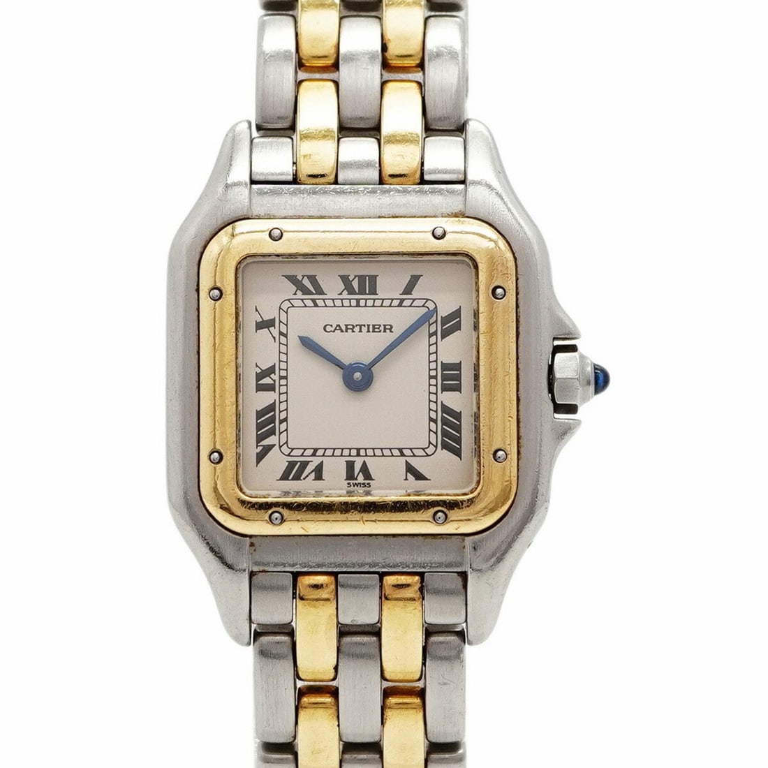 Cartier Panthere SM W25029B6 Ivory Dial Women's Watch: --- Catalog ---Category: SizeWrist Size: 16cm / 6.29''Case Diameter: 22mm / 0.87''Category: DesignType: WristwatchGender: WomenColor (Dial): IvoryMaterial (Band): Stainless steel, Yellow goldCategory: