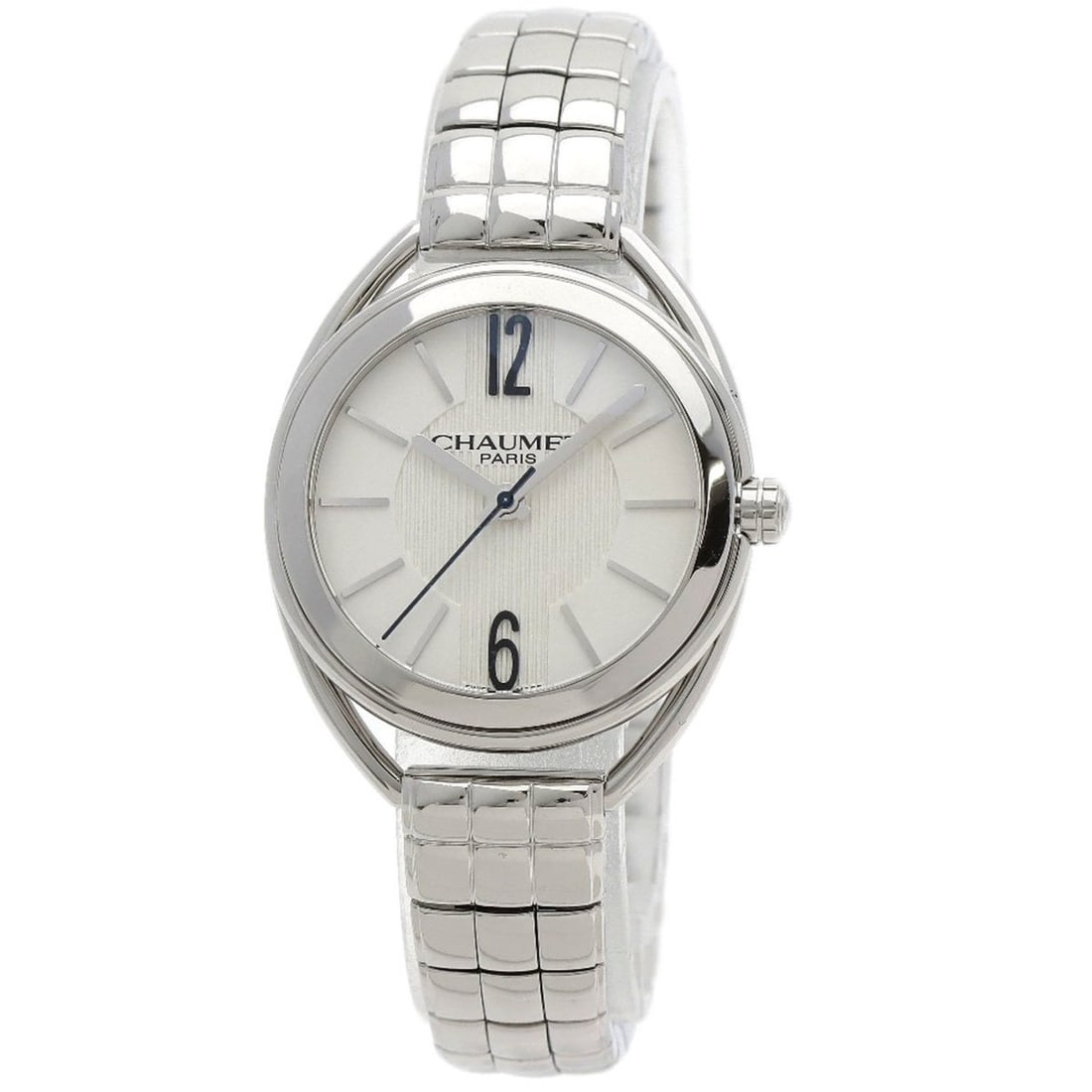 Chaumet W23610-01A Lien Stainless Steel Watch for Women: --- Catalog ---Category: SizeWrist Size: 15.5cm / 6.1''Case Diameter: 29mm / 1.14''Case Thickness: 8.4mm / 0.33''Category: DesignType: WristwatchGender: WomenDisplay: AnalogColor (Dial): WhiteMaterial