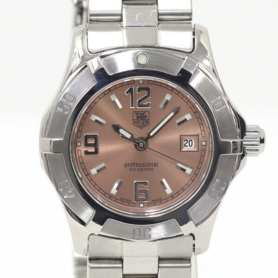 TAG Heuer Women's Watch, Tag 2000 Exclusive WN1314.BA0313, Polished: --- Catalog ---Category: SizeWeight: 76g / 2.68oz.Wrist Size: 17.2cm / 6.77''Case Diameter: 24mm / 0.94''Case Thickness: 9mm / 0.35''Category: DesignType: WristwatchGender: WomenColor (Dial): PinkMate