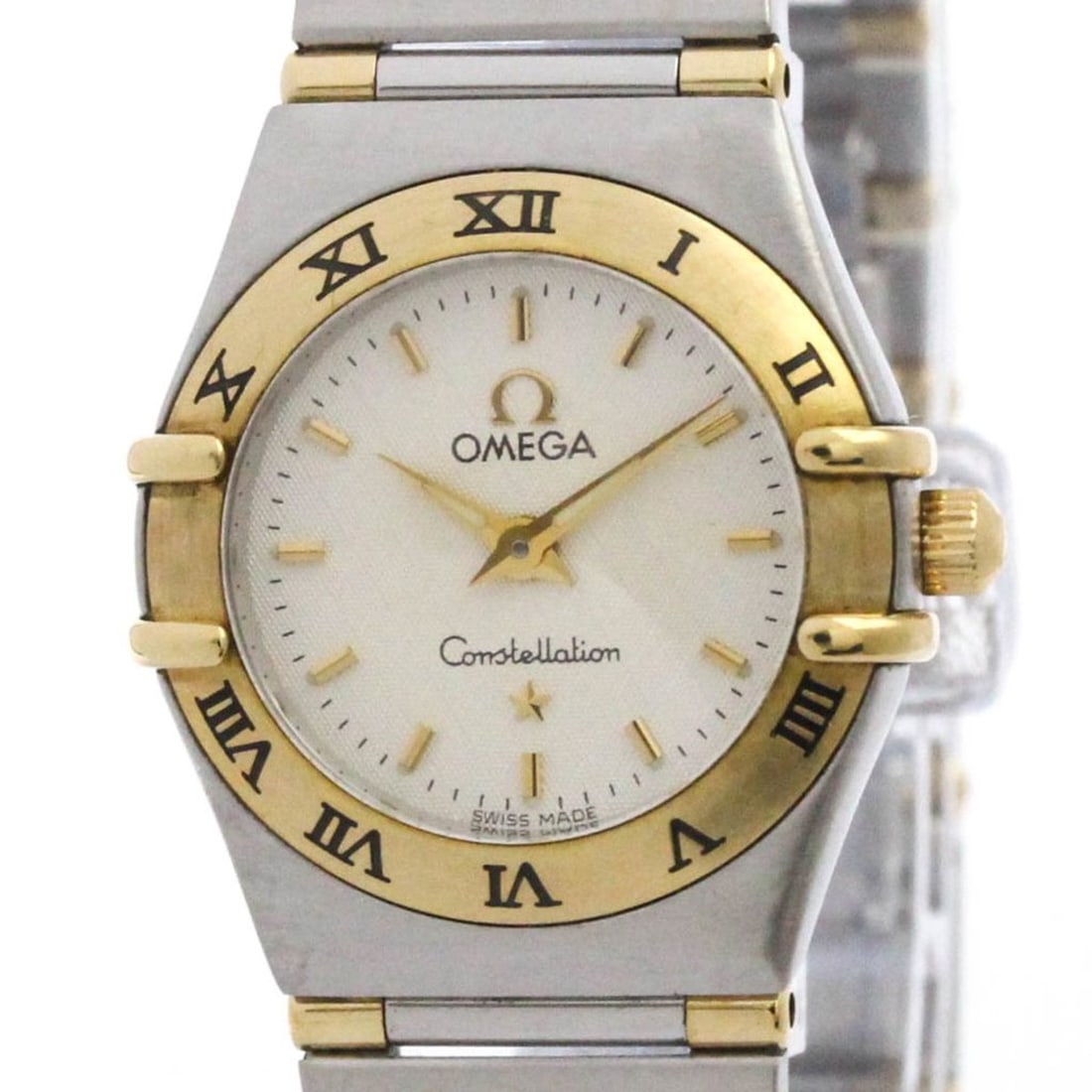 Omega Constellation Quartz Stainless Steel,Yellow Gold (18K) Women's Dress/Formal 1362.30: --- Catalog ---Category: SizeCase Diameter: 22mm / 0.87''Category: DesignType: WristwatchStyle: Dress/FormalGender: WomenColor (Dial): SilverMaterial (Band): Stainless steel, Yellow gold (18K)Material
