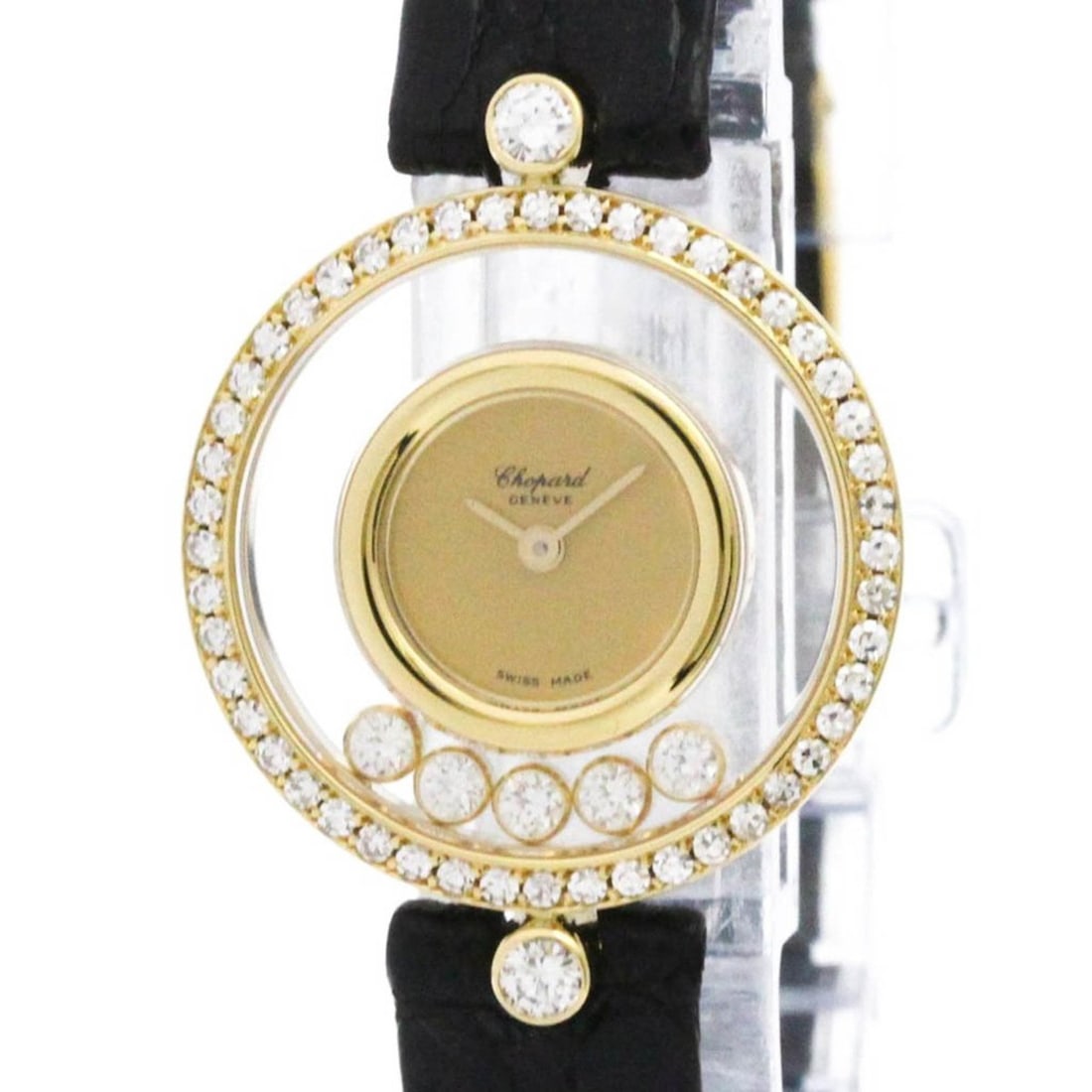 CHOPARD Happy Diamond 18K Gold Quartz Ladies Watch 20/3926 Polished (1 of 8)
