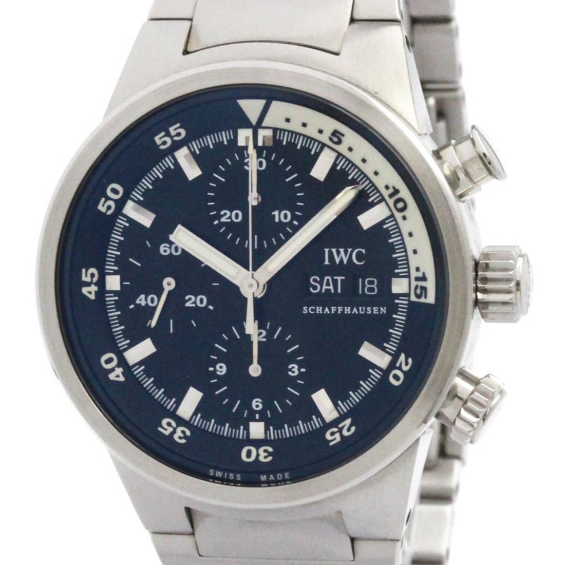 IWC Aqua Timer Chronograph Steel Automatic Mens Watch IW371928 Polished (1 of 8)