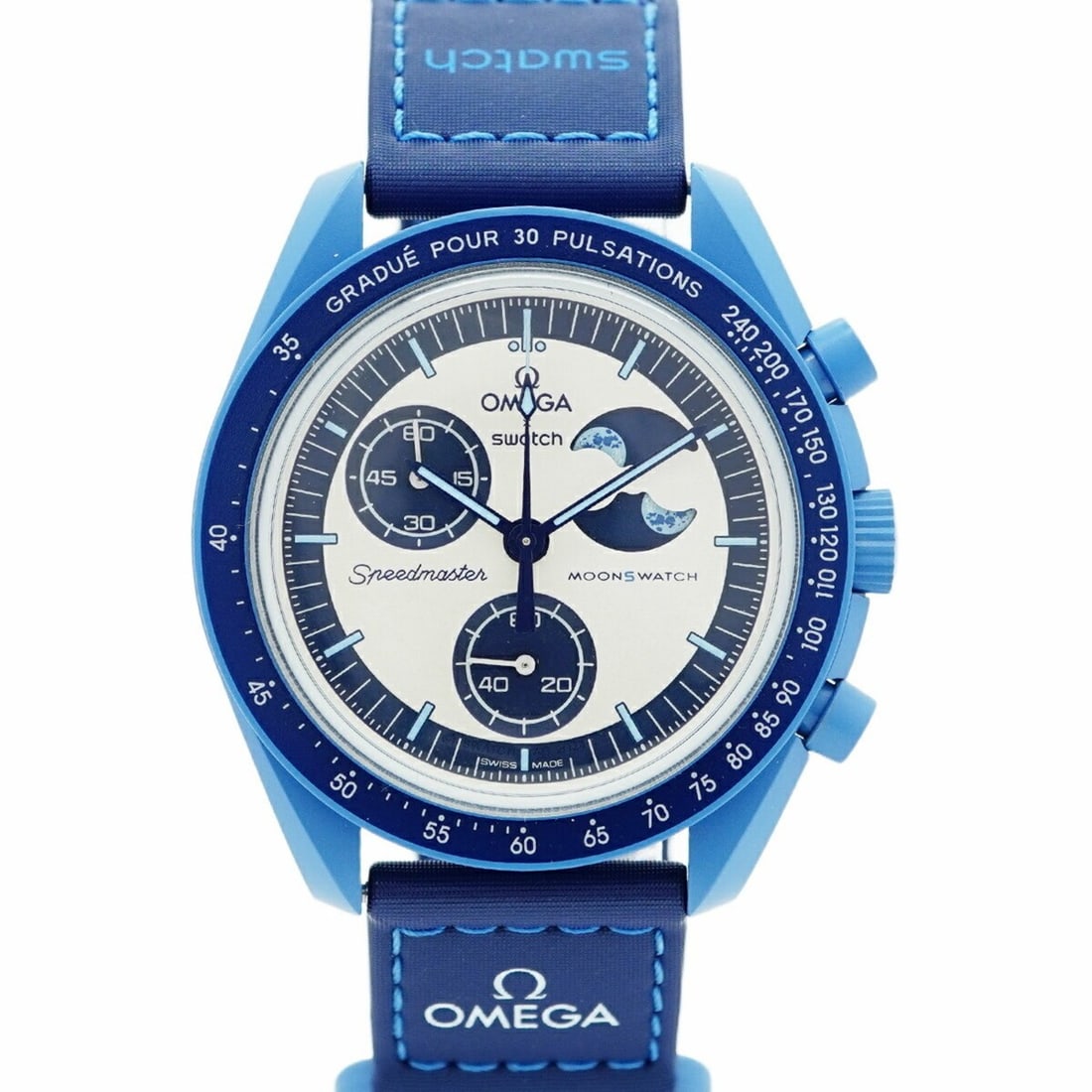 Swatch x Omega Mission to the Super Blue Moon S033N700 Ivory Dial Men's Watch (1 of 10)