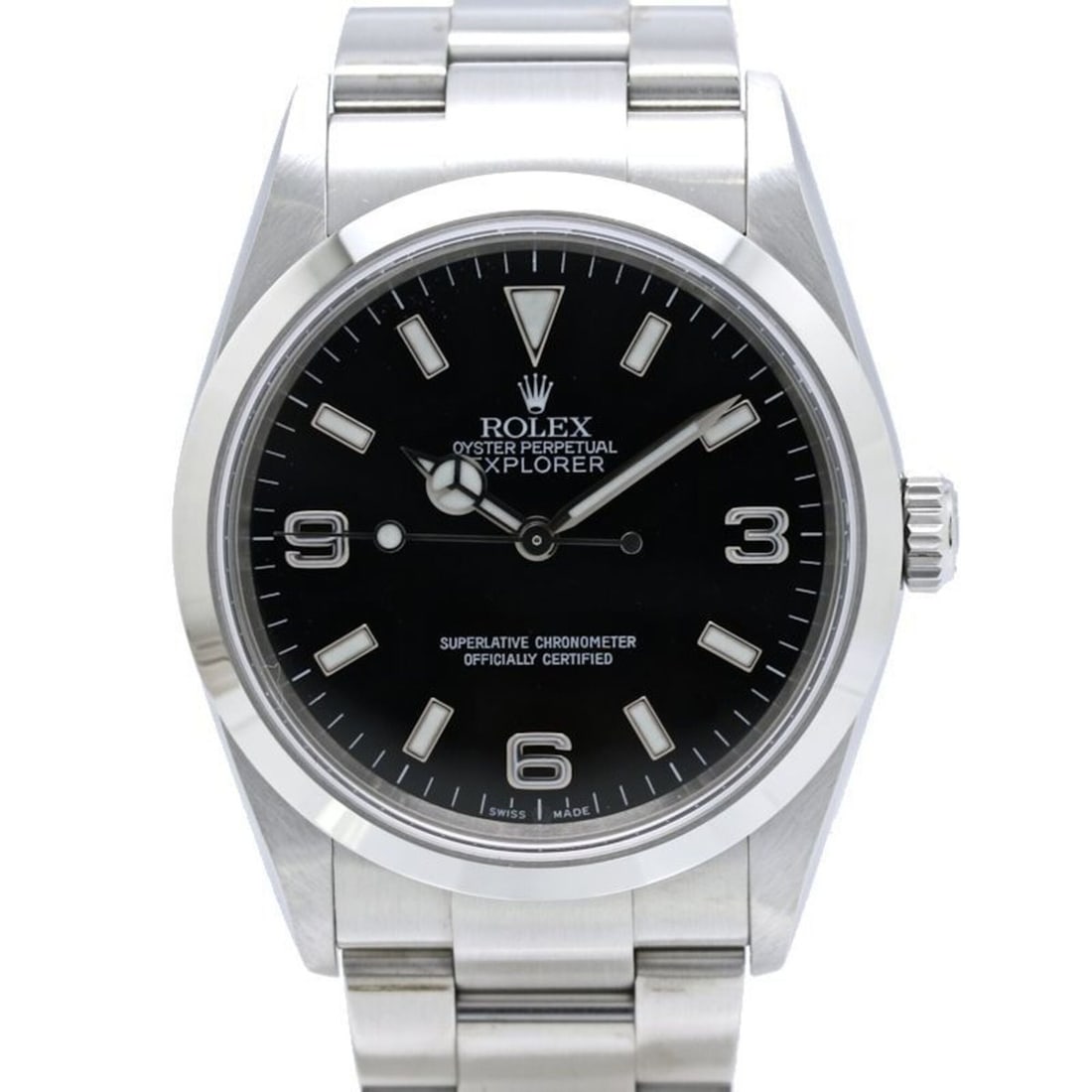 ROLEX Explorer 1 114270 Men's Watch, Stainless Steel, 40459: --- Catalog ---Category: SizeWrist Size: 19cm / 7.48''Case Diameter: 36mm / 1.42''Category: DesignType: WristwatchGender: MenColor (Dial): BlackMaterial (Band): Stainless steelMaterial (Case): Stainle