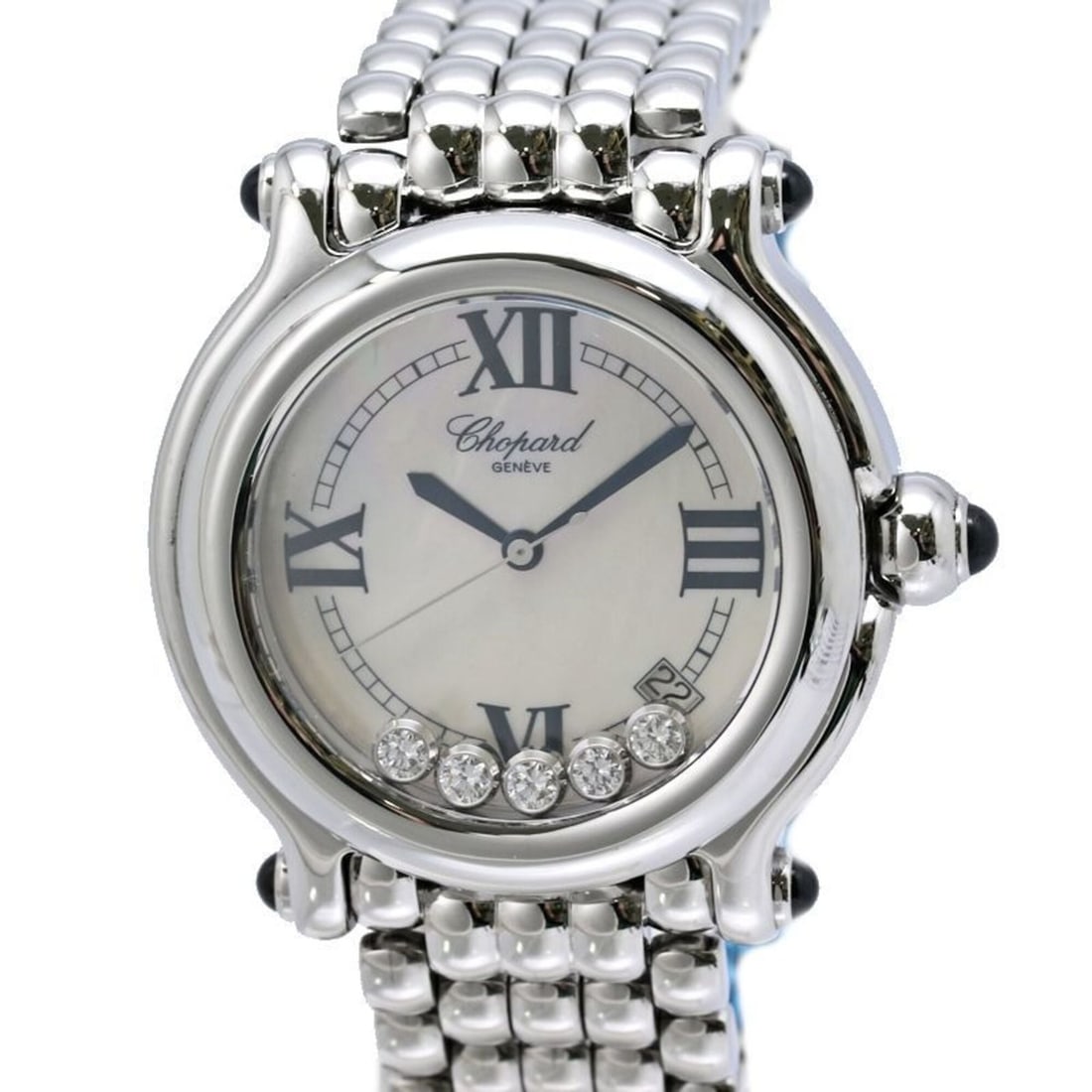 Chopard Happy Sport 5P Diamond 28 8347-23 Men's Watch Stainless Steel 40478 (1 of 11)