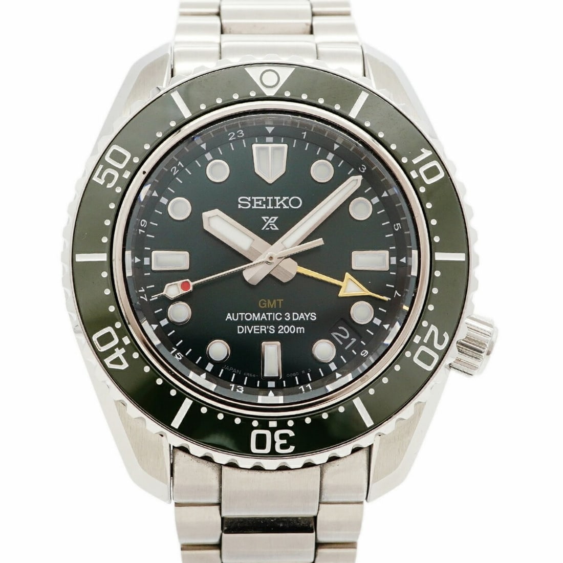 Seiko Prospex SBEJ009 6R54-00D0 Green Dial Men's Watch: --- Catalog ---Category: SizeWrist Size: 16cm / 6.29''Case Diameter: 42mm / 1.65''Category: DesignType: WristwatchGender: MenColor (Dial): GreenMaterial (Band): Stainless steelCategory: GeneralMPN: SB