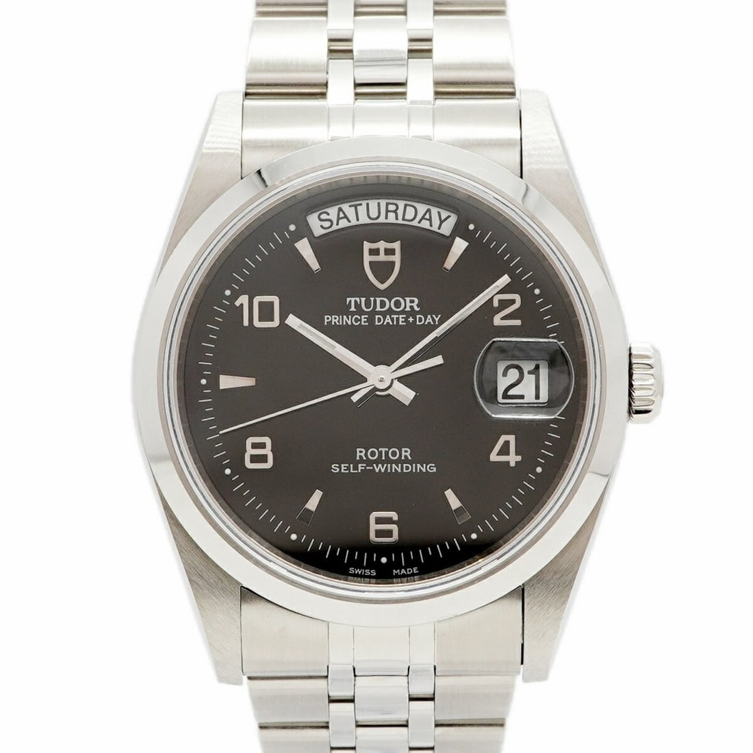 Tudor Prince Date-Day 76200 Black Dial Men's Watch (1 of 10)