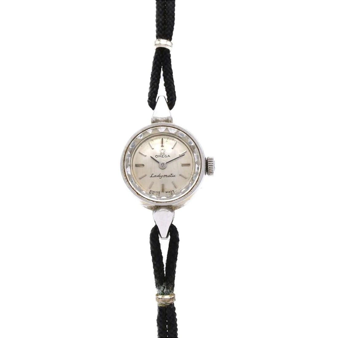 Omega Ladymatic Stainless Steel Automatic Watch: --- Catalog ---Category: SizeWrist Size: 14.5cm / 5.7''Case Diameter: 18mm / 0.71''Category: DesignType: WristwatchGender: WomenColor (Dial): SilverMaterial (Case): Stainless steelCategory: GeneralBra