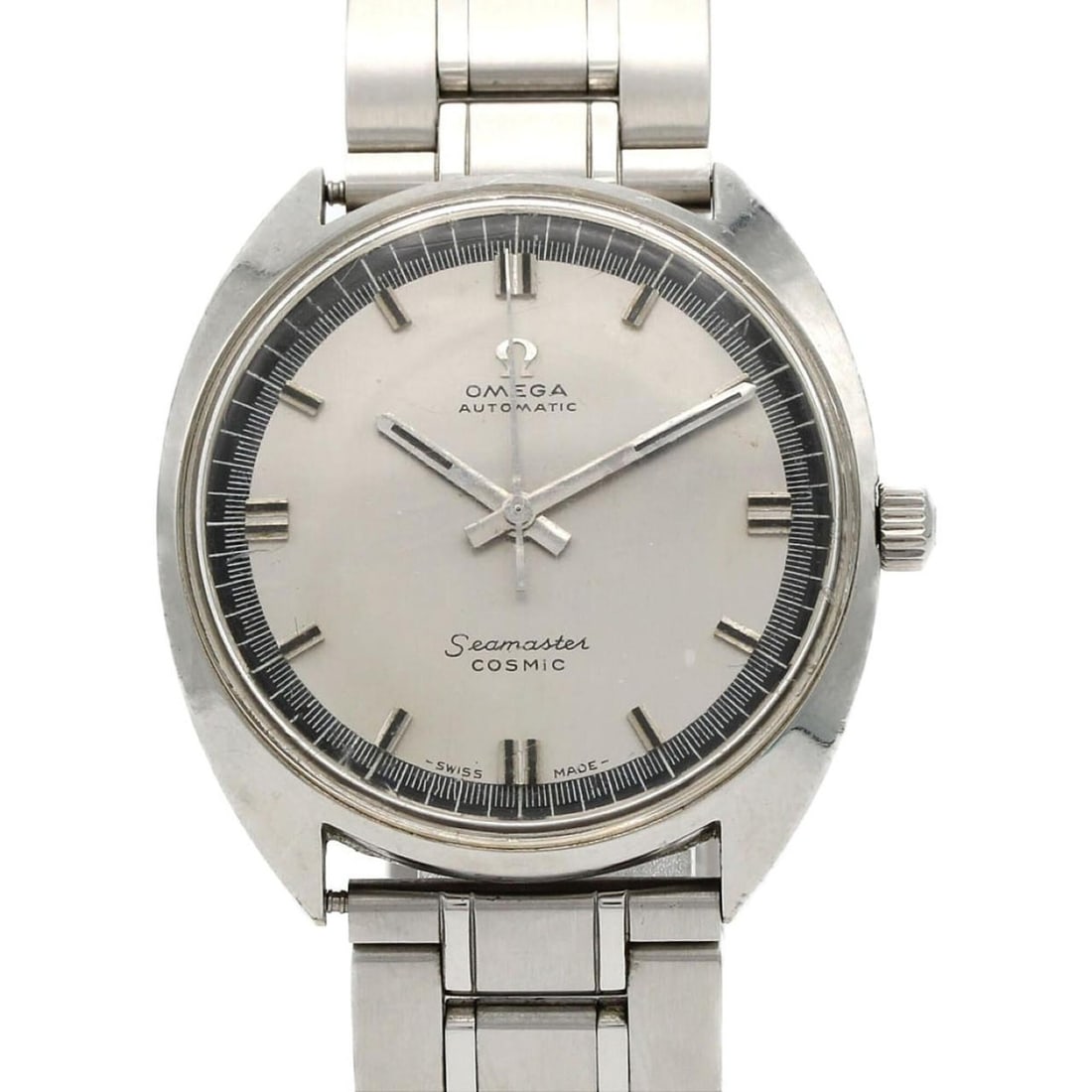 Omega Seamaster Cosmic Stainless Steel Automatic Watch: --- Catalog ---Category: SizeWrist Size: 17.5cm / 6.88''Case Diameter: 36mm / 1.42''Category: DesignType: WristwatchGender: MenColor (Dial): SilverMaterial (Band): Stainless steelMaterial (Case): Stai