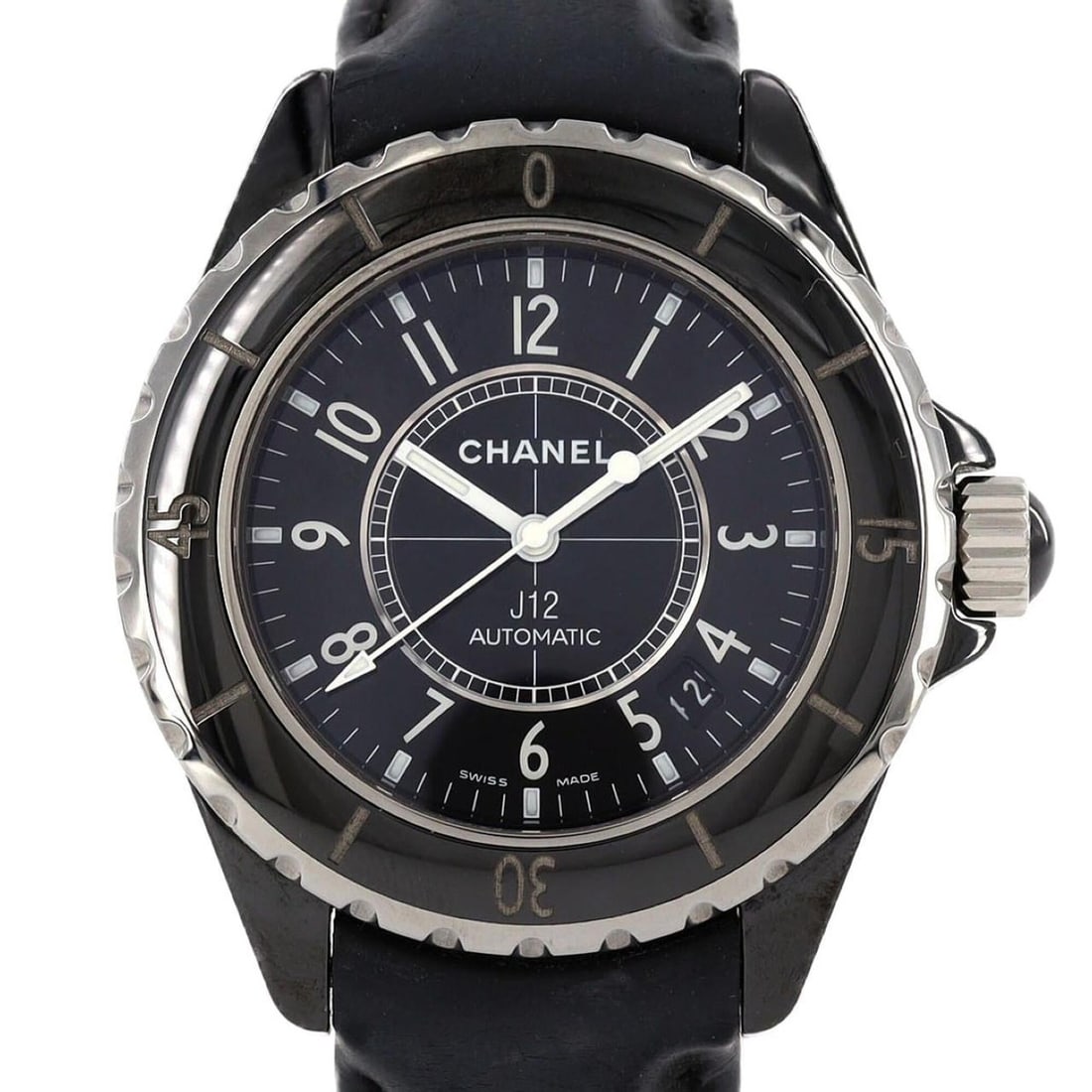 Chanel J12 38mm H0683 Ceramic Automatic Watch: --- Catalog ---Category: SizeCase Diameter: 38mm / 1.5''Category: DesignType: WristwatchGender: MenColor (Dial): BlackMaterial (Case): CeramicCategory: GeneralMPN: H0683Brand: ChanelCategory: