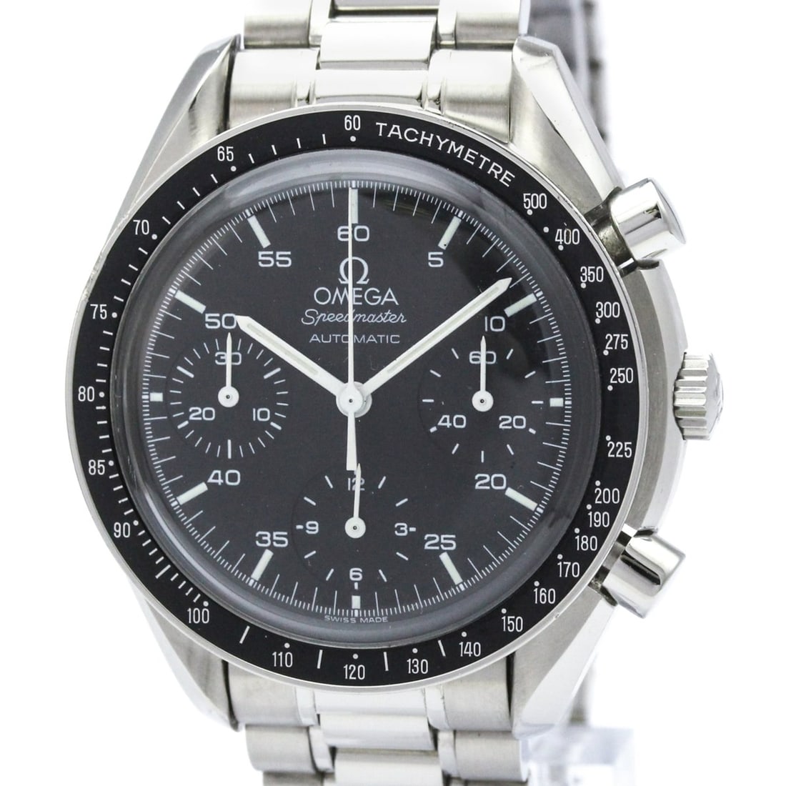 OMEGA Speedmaster Automatic Steel Mens Watch 3510.50 Polished: --- Catalog ---Category: SizeCase Diameter: 39mm / 1.54''Category: DesignType: WristwatchStyle: SportGender: MenColor (Dial): BlackMaterial (Band): Stainless steelMaterial (Case): Stainless steelCateg