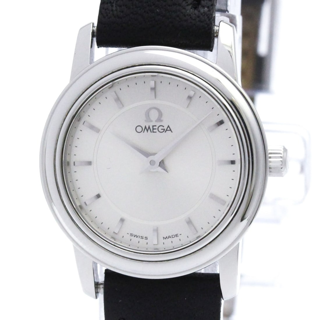 OMEGA De Ville Prestige Steel Leather Quartz Ladies Watch 4870.31.01 Polished: --- Catalog ---Category: SizeCase Diameter: 22mm / 0.87''Category: DesignType: WristwatchStyle: Dress/FormalGender: WomenColor (Dial): SilverMaterial (Band): LeatherMaterial (Case): Stainless steelCat