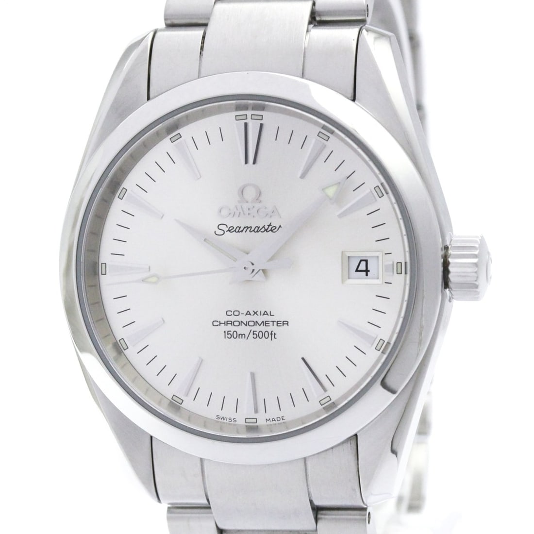 OMEGA Seamaster Aqua Terra Co-axial Automatic Watch 2504.30 Polished: --- Catalog ---Category: SizeCase Diameter: 36mm / 1.42''Category: DesignType: WristwatchStyle: SportGender: MenColor (Dial): SilverMaterial (Band): Stainless steelMaterial (Case): Stainless steelCate